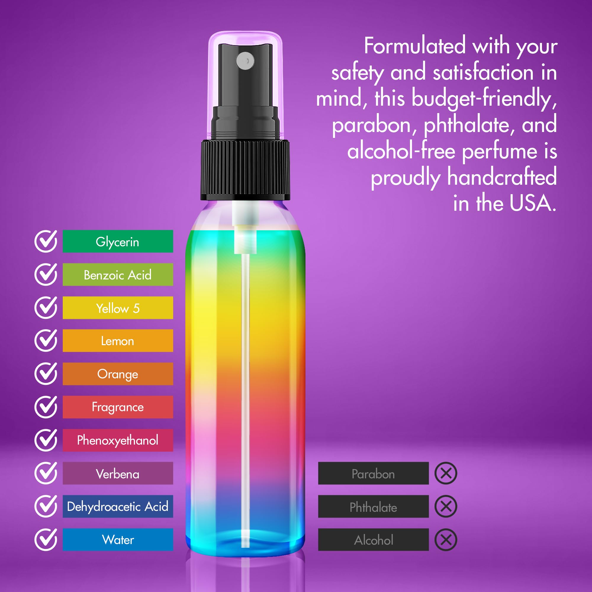 Eclectic Lady Body Spray For Women, 4 Oz Lemon Verbena Body Mist With Long-Lasting Fragrance, Fresh, Wonderful Scent For Spring
