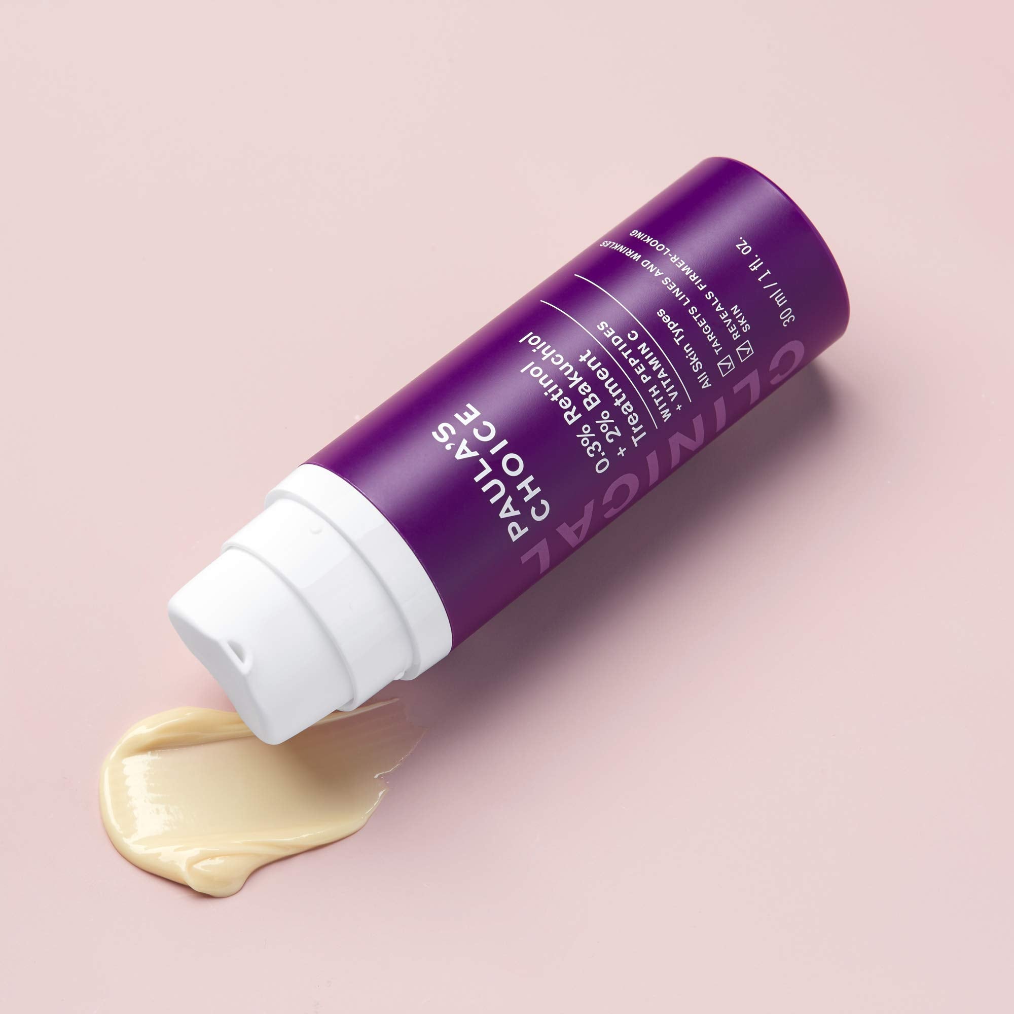 Paula's Choice CLINICAL 0.3% Retinol + 2% Bakuchiol Treatment, Anti-Aging Serum for Deep Wrinkles & Fine Lines, Fragrance-Free &