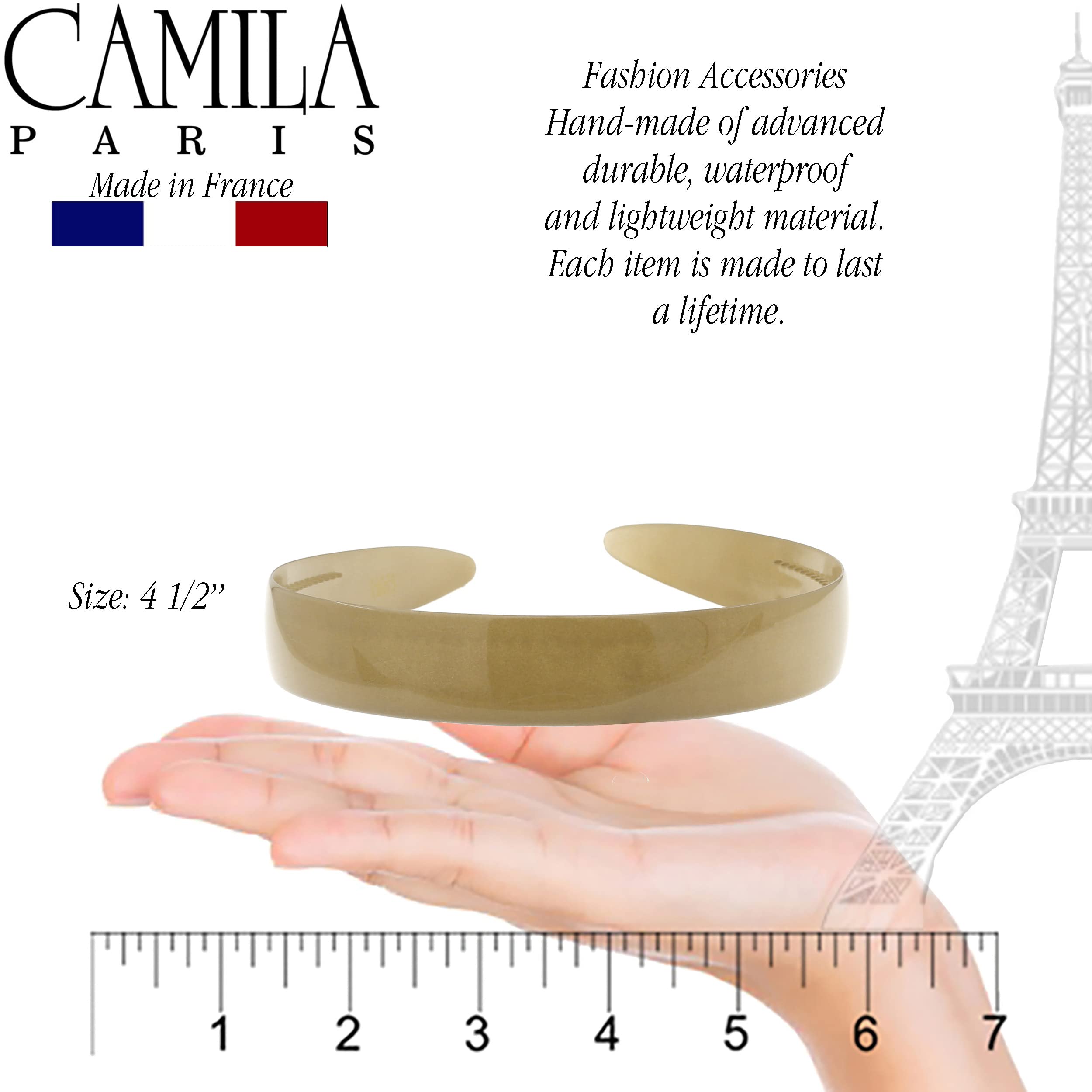Camila Paris Cp3384 French Fashion Headband For Women, Very Flexible With Teeth For Strong Hold Grip, Women'S Hairband, No Slip