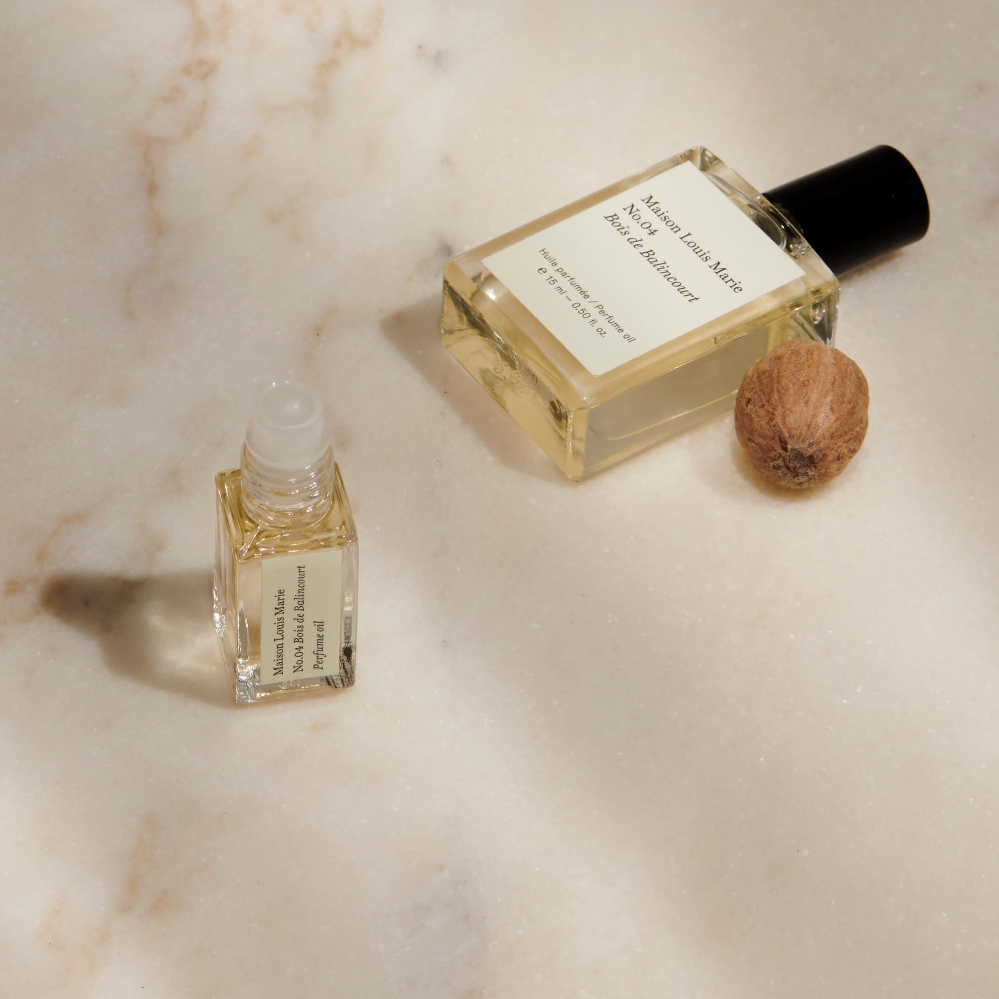 Maison Louis Marie - No.04 Bois De Balincourt Natural Roll-On Perfume Oil | Luxury Clean Beauty + Non-Toxic Fragrance (0.5 Fl Oz