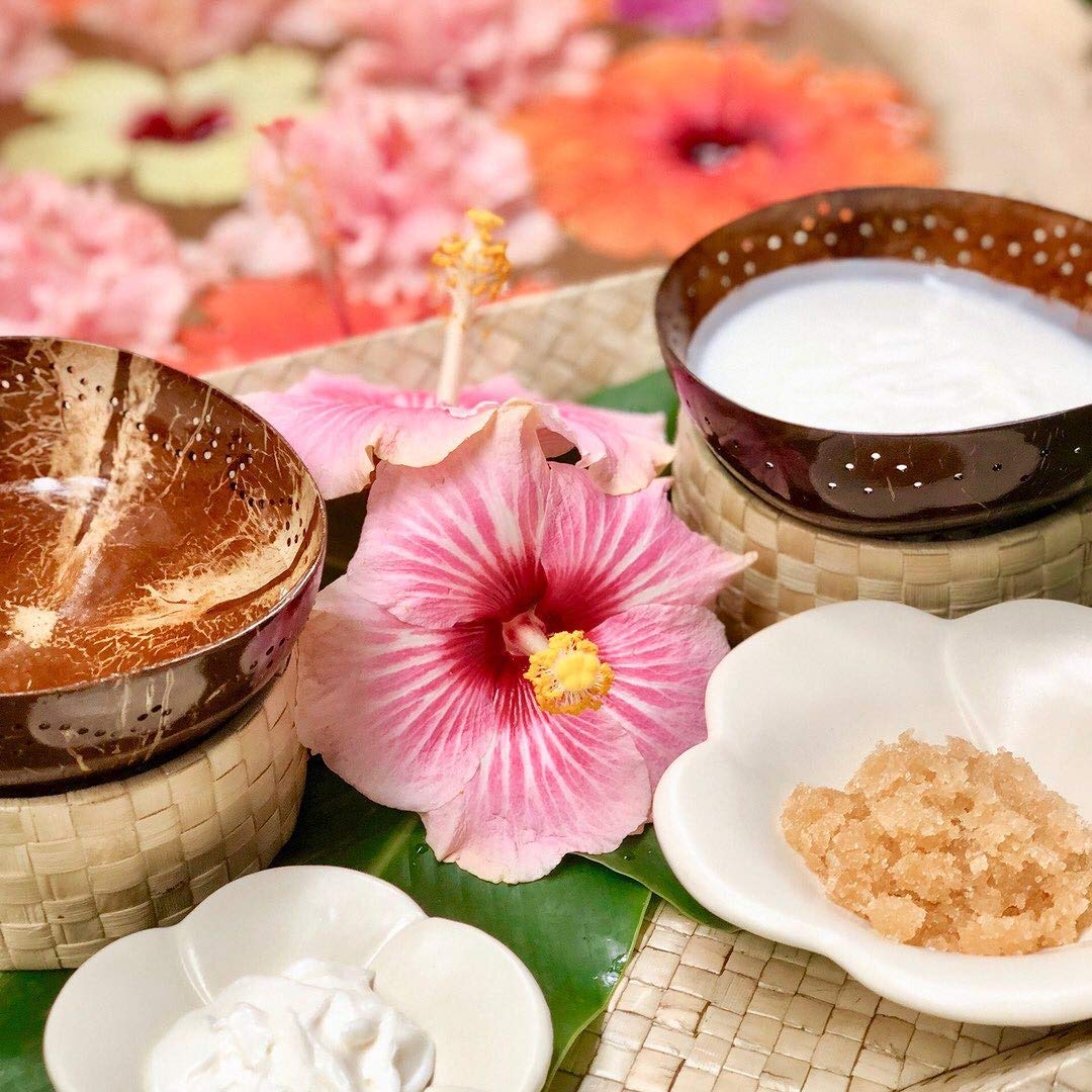 Pure Fiji Spa Gift For Women - Body Gift Box Include:Body Lotion 1Fl.Oz, Nourishing Exotic Oil 1 Fl.Oz, Body Butter 0.5Oz & Suga