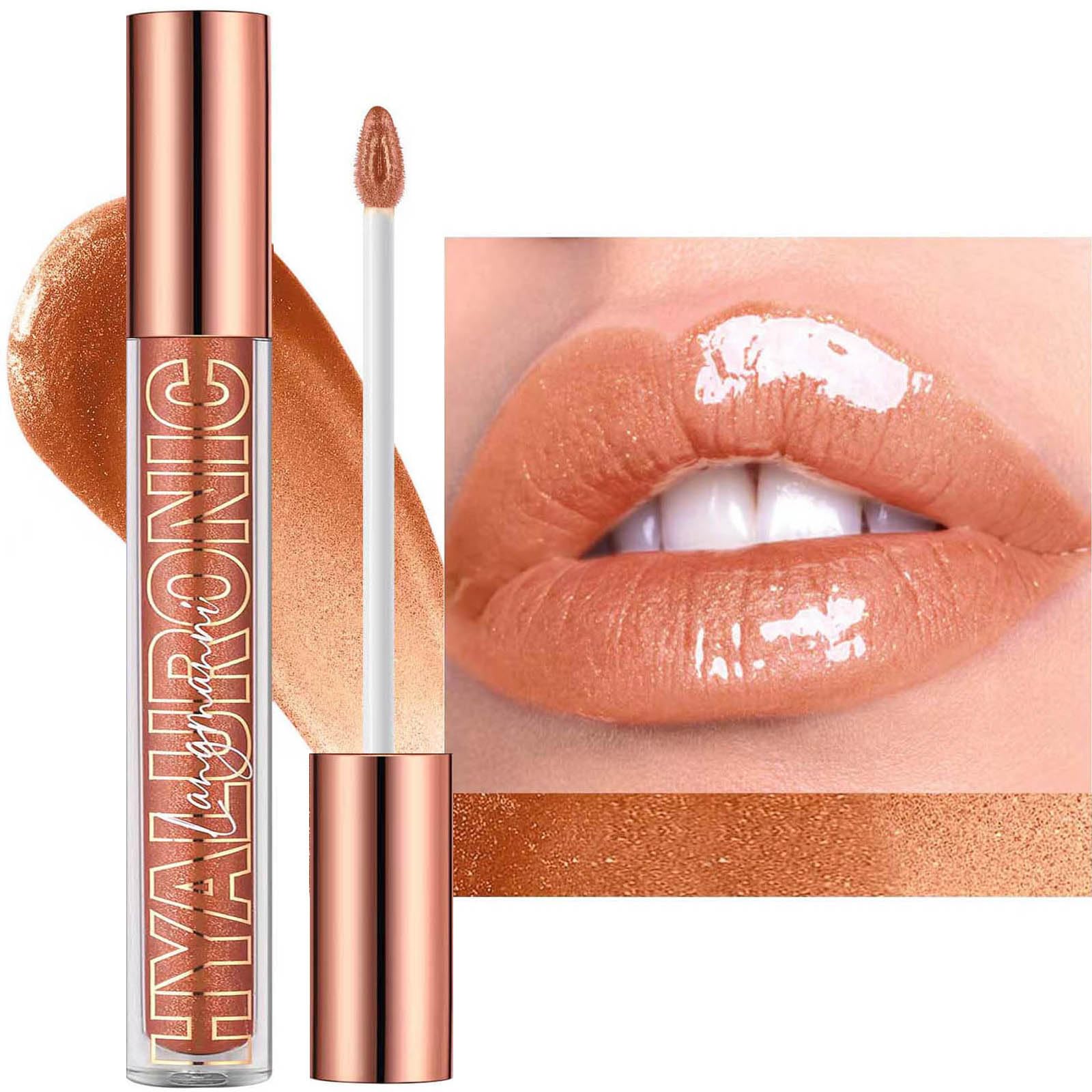 TWLBXMG Honey Lip Gloss Lip Plumper Gloss Tinted Glitter Lipgloss Lip oil Moisturizing High Shine And Vegan Plumping Lip Gloss F