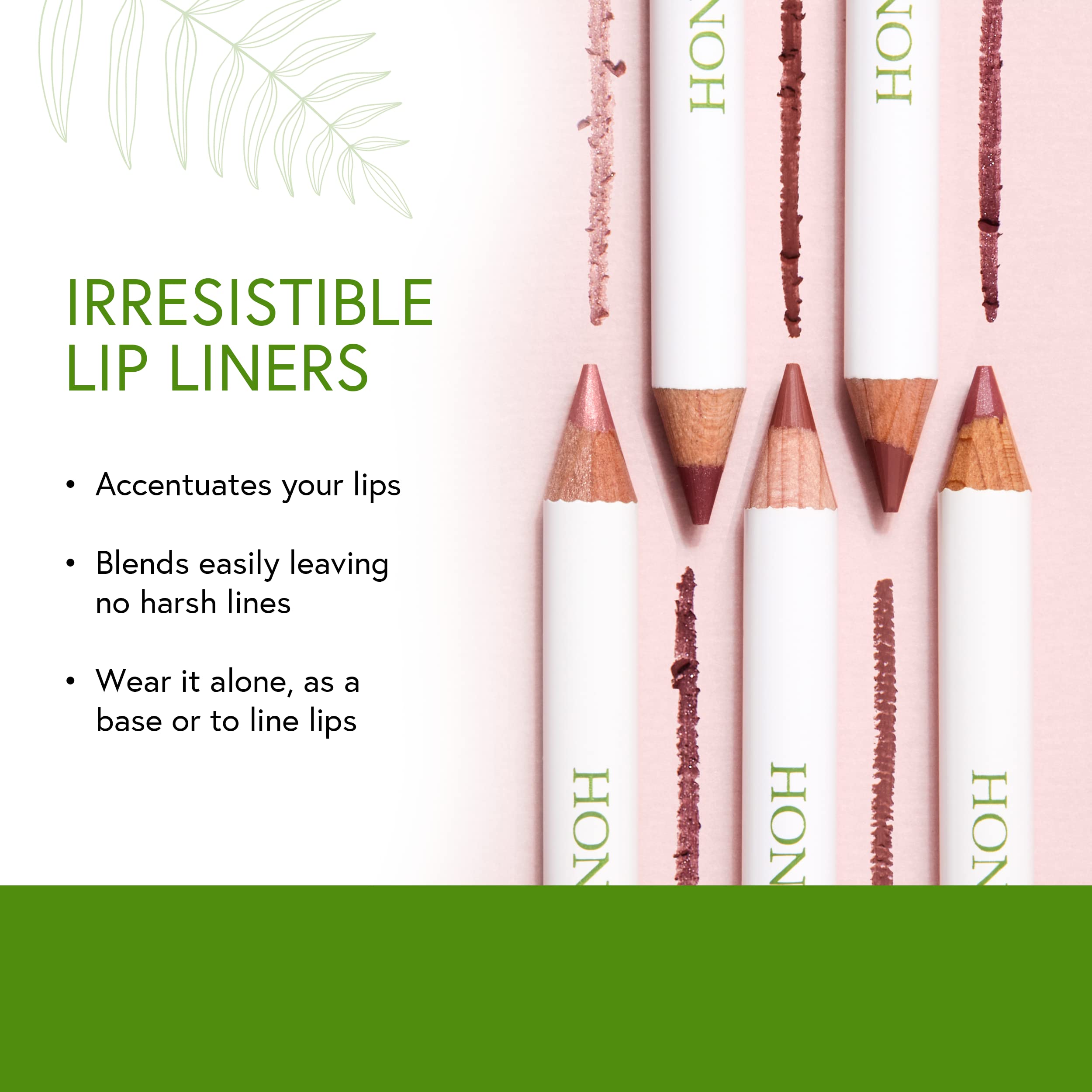 Honeybee Gardens Irresistible Lip Liner In Charisma, Matte Medium Warm Berry Color, Long-Lasting, Gluten-Free, Vegan, 0.04 Oz