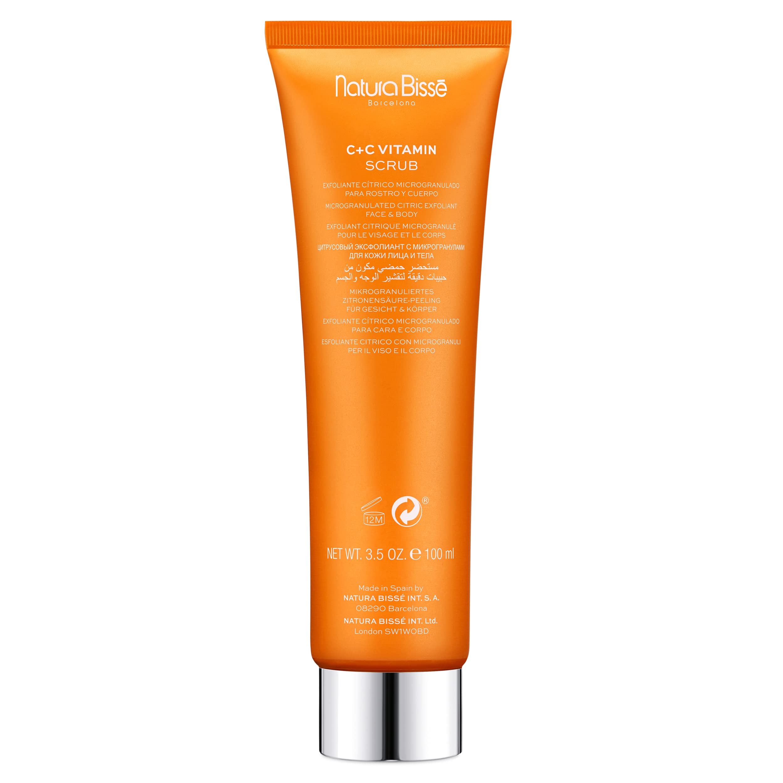 Natura Biss   C+C Vitamin Scrub | Micro-Granulated Citrus Exfoliant | Renews, Revitalizes & Smooths, 3.5 Oz