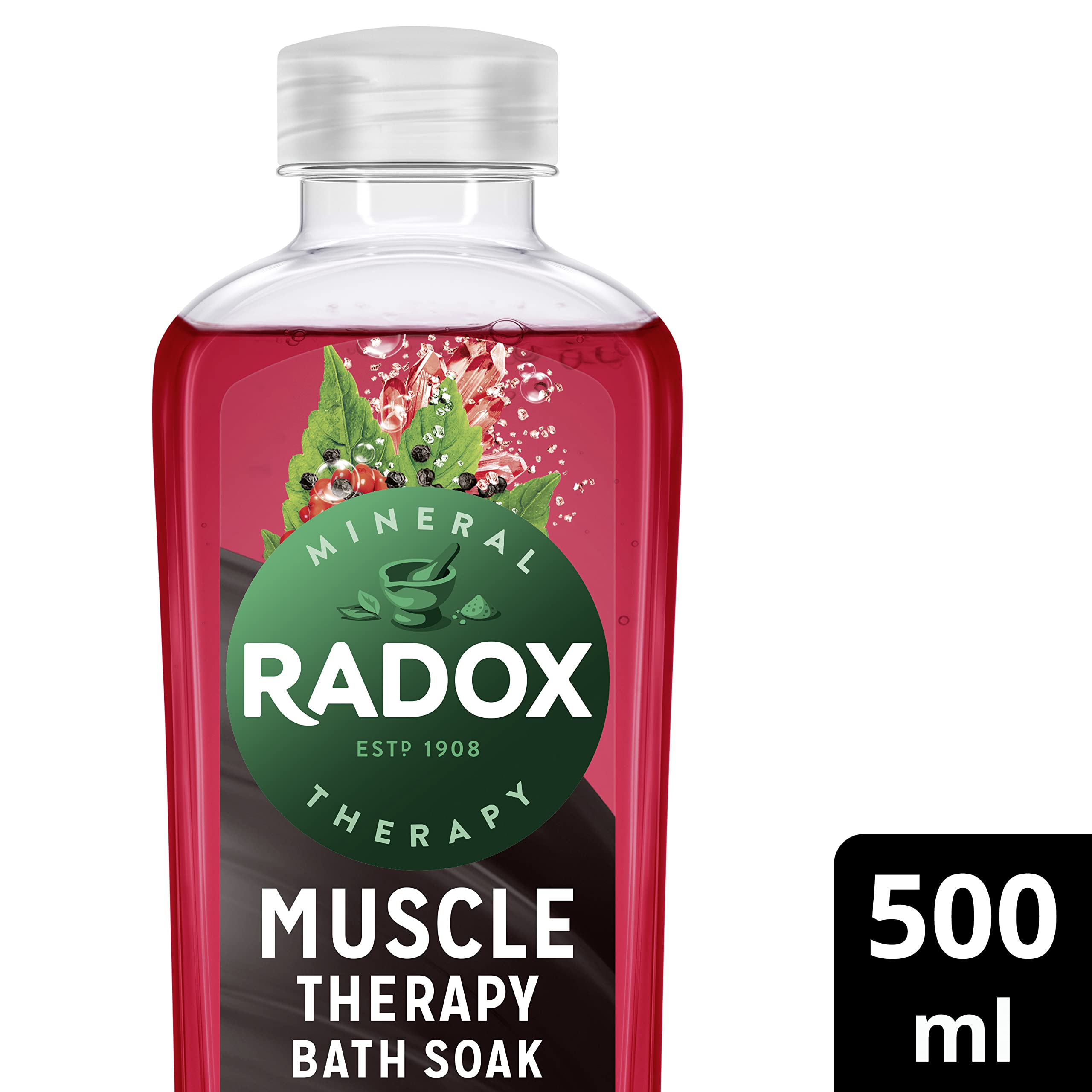 Radox Muscle Therapy Bath Soak With Black Pepper And Ginseng, 500Ml