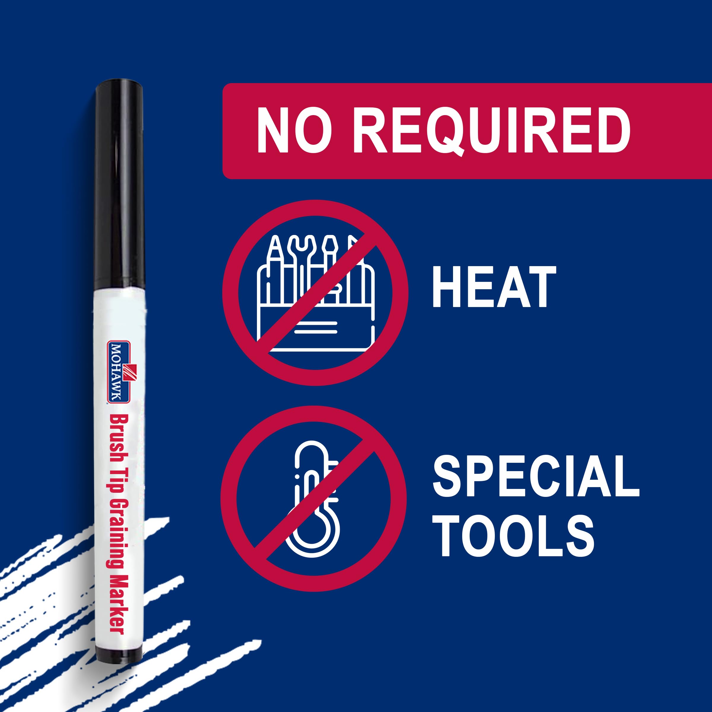 Mohawk Brush Tip Graining Marker - Nutmeg Tone