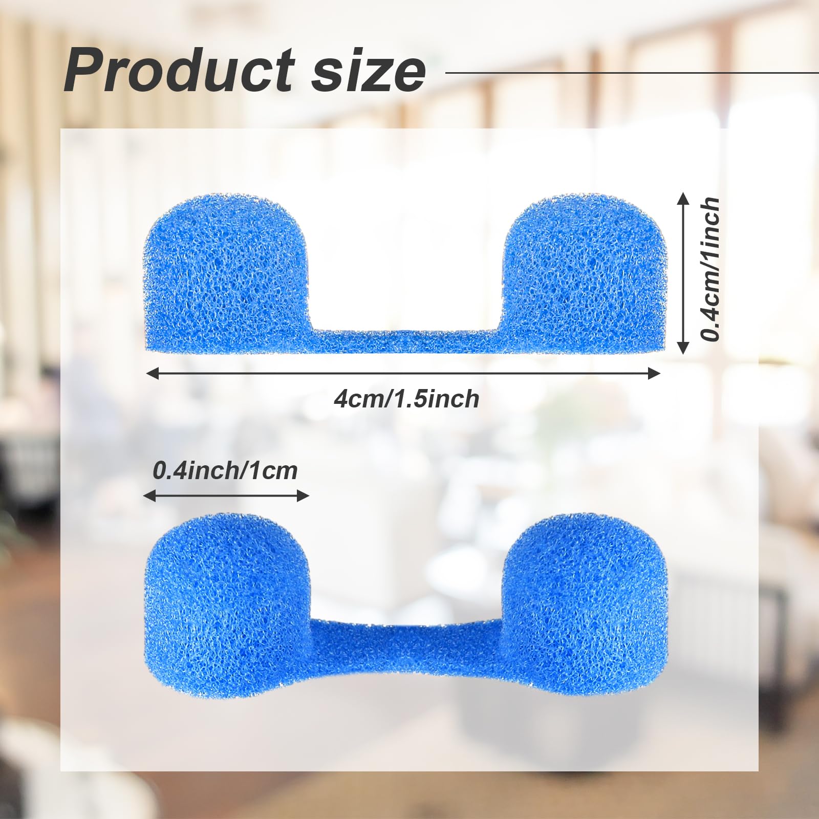 Tondiamo 100 Pieces Nose Plug Filter Disposable Nose Dust Filters Nostril Filters Spray Nose Filter Sponge Nose Plugs For Women
