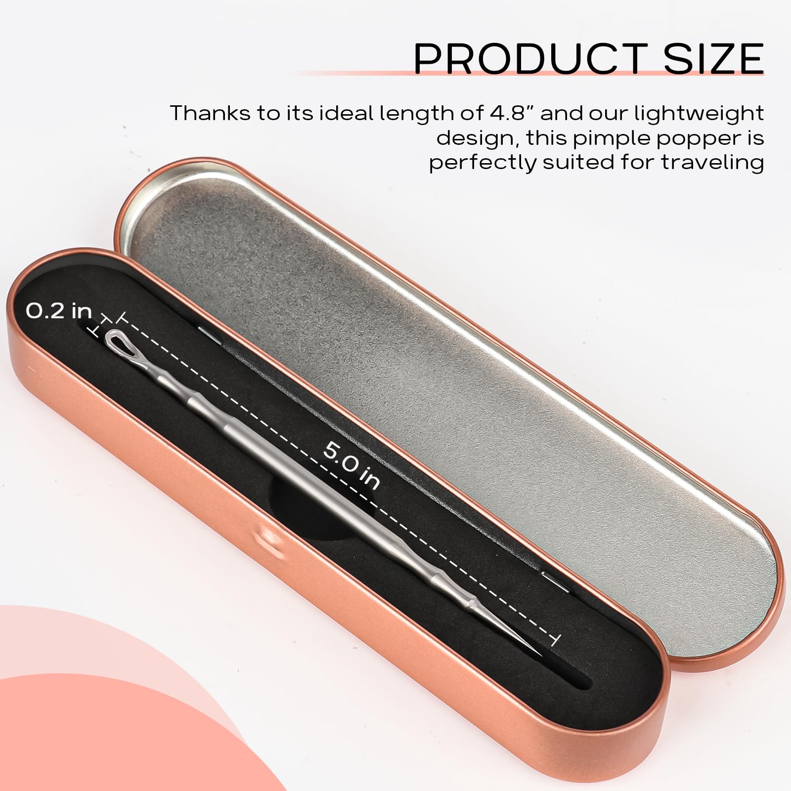 Ygqqoy Pimple Extractor,Pore Extractor, Blackhead Remover,Pimple Popper Tool For Facial Extractor