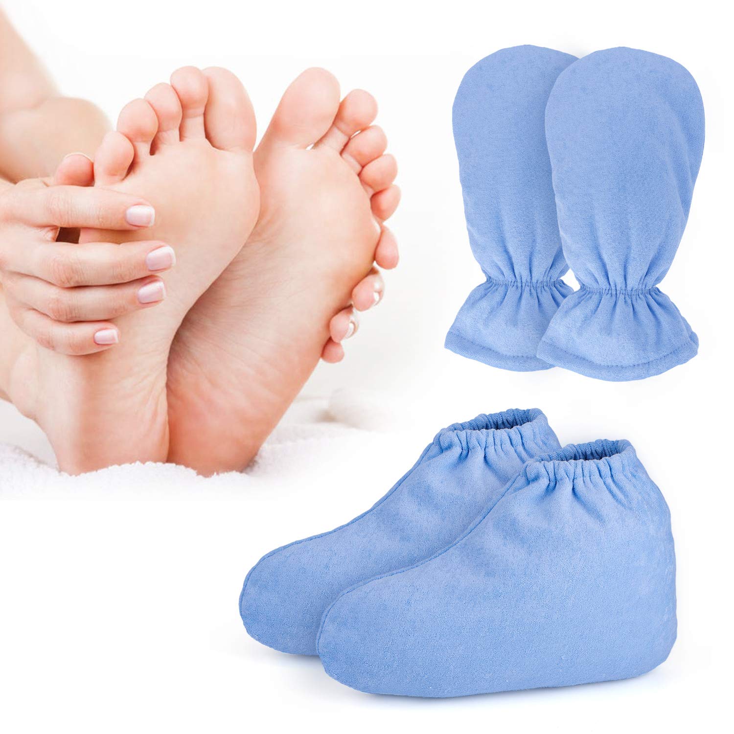 Paraffin Wax Booties And Gloves, Segbeauty Larger Thicker Paraffin Heated Hand Spa Mittens Foot Liners, Gloves & Socks For Hot W