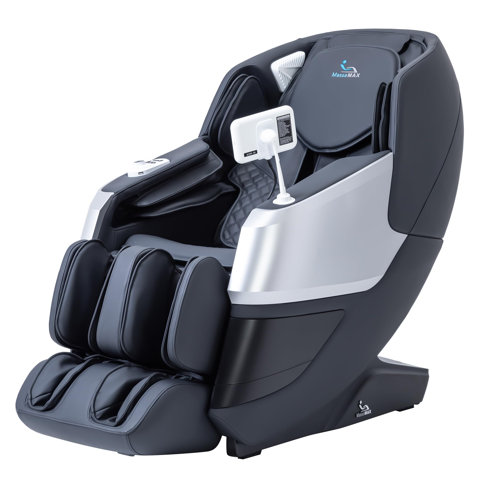 MassaMAX 2024 4D Massage Chair, Full Body Shiatsu Recliner with Electric Extendable Footrest, Zero Gravity, SL Track, Deep Yoga 