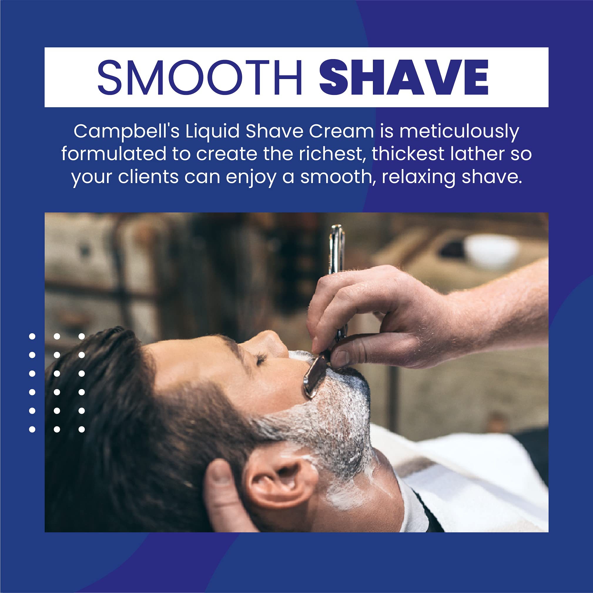 Campbells Liquid Shave Cream, Barber Shaving Cream, Professional Shaving Supplies And Products, 8 Ounces, (Pack Of 3)
