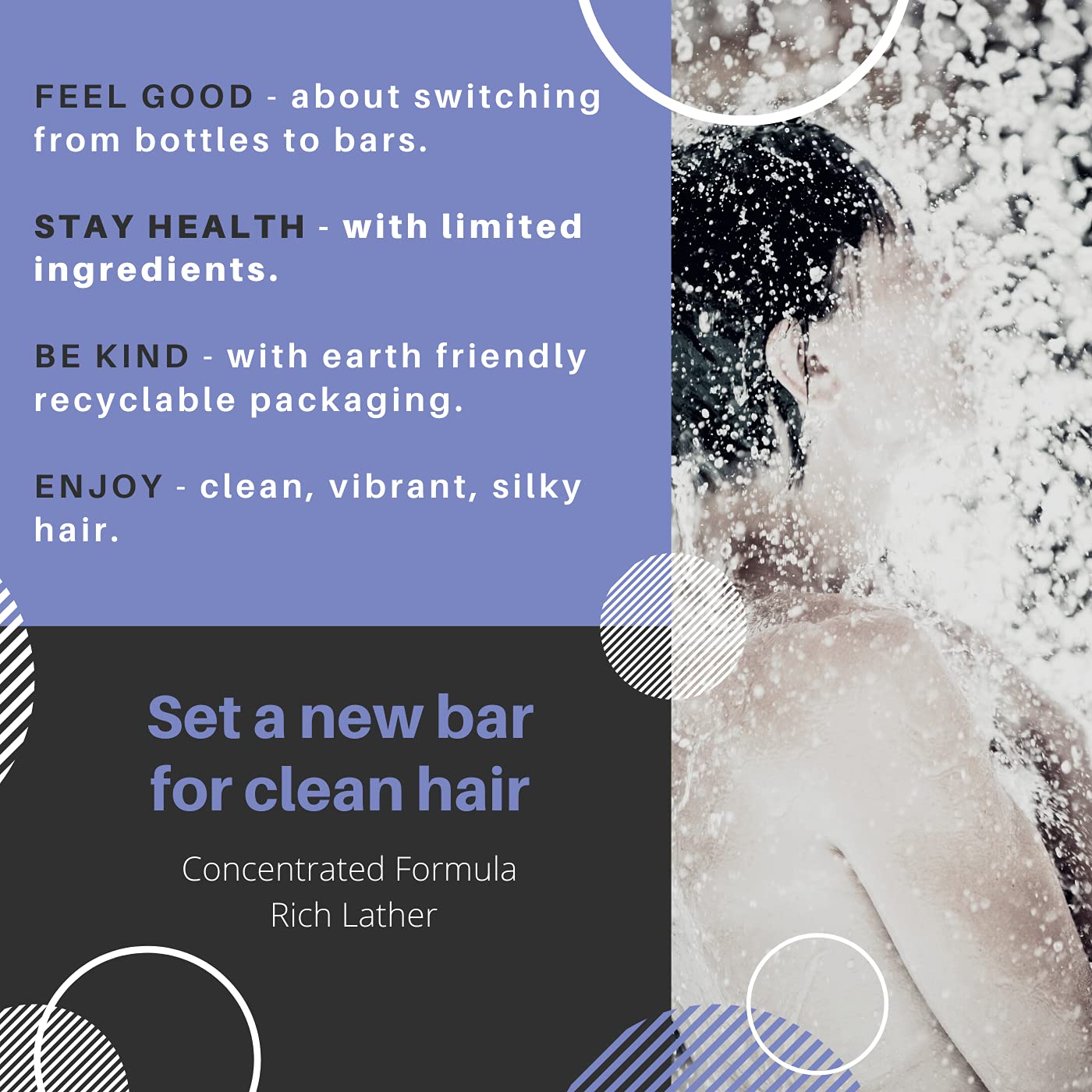 Spiraleaf Whiff Shampoo Bars, X2 Savings, Unscented: Limited Ingredients, No Scents Or Colorings; Concentrated Formula, Made Usa