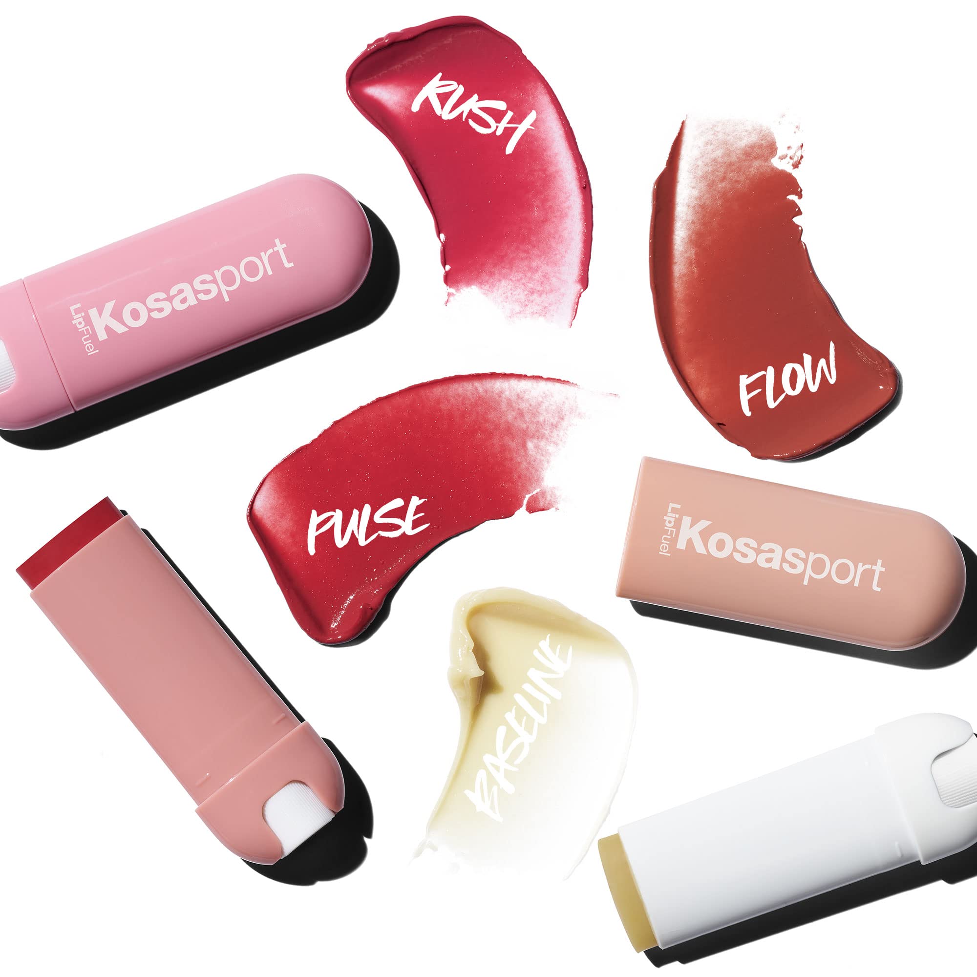 Kosas Lipfuel Hyaluronic Active Sport Lip Balm - Hydrates, Energizes And Protects - Natural Lip Treatment And Care (Rush)