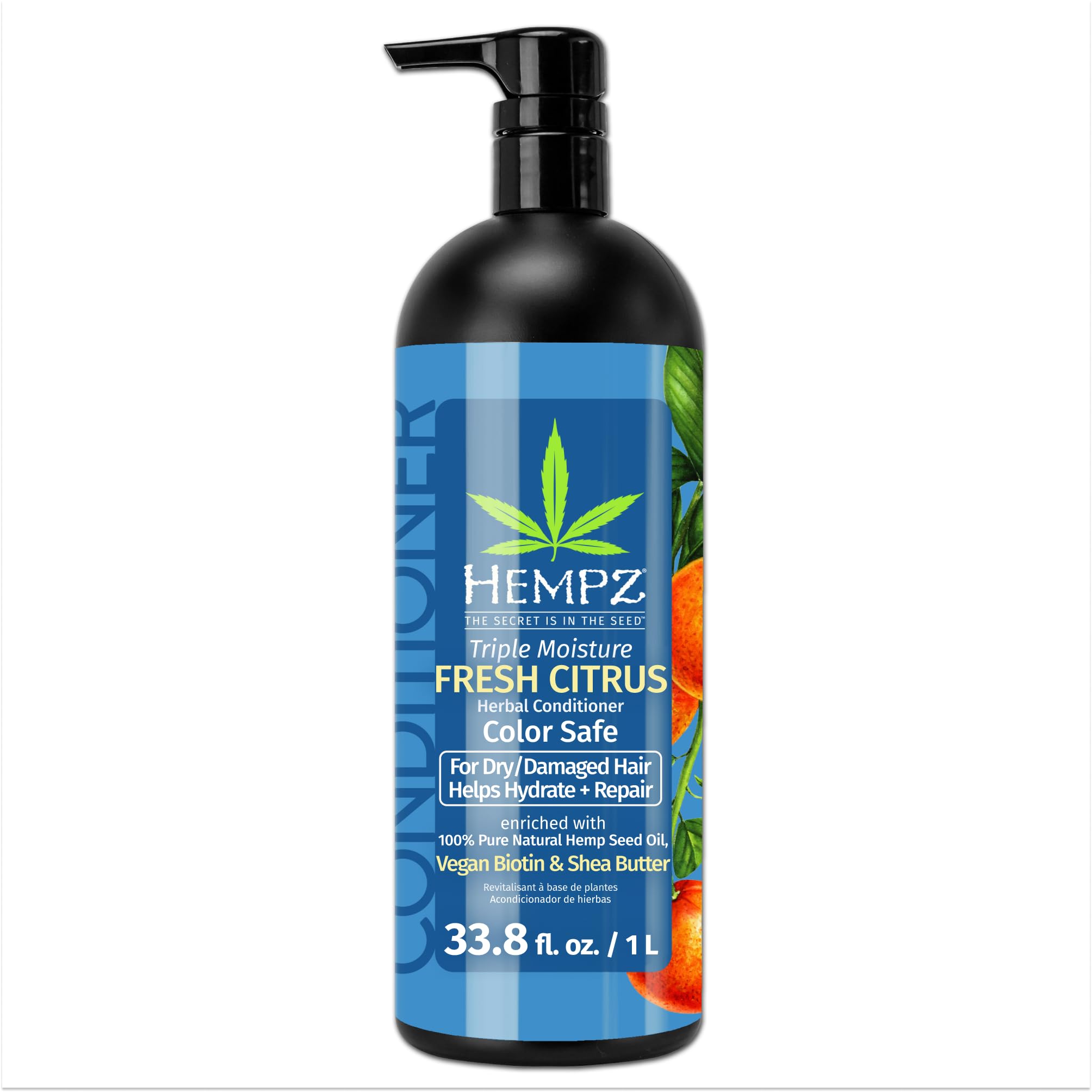 Hempz By Hempz Triple Moisture Fresh Citrus Herbal Conditioner For Drydamaged Hair 338 Oz(D0102H5Fj82)