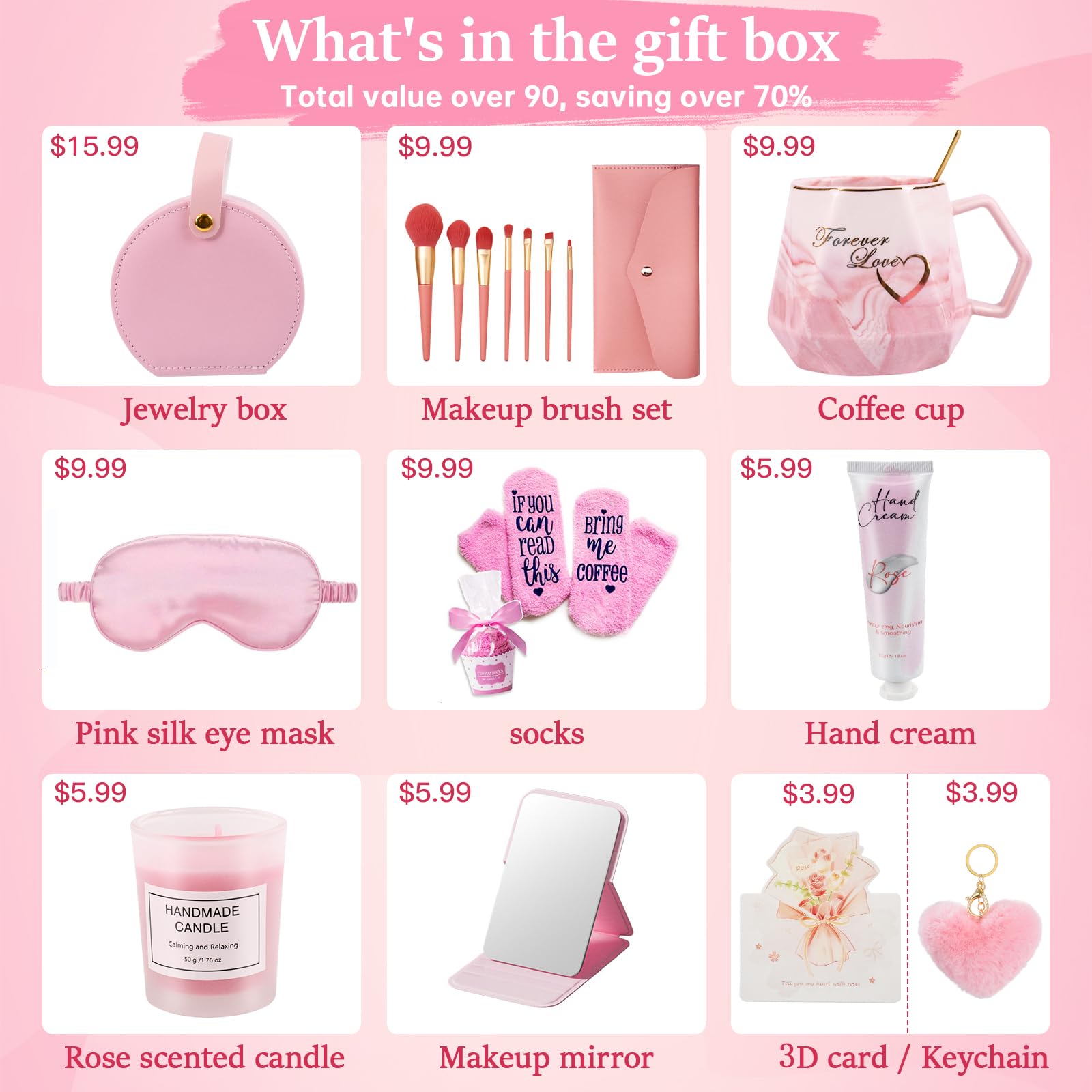 Gifts For Women, 10Pcs Unique Birthday Gifts For Women, Mom, Wife, Girlfriend, Sister, Her, Best Friend,Colleague,Christmas, Val