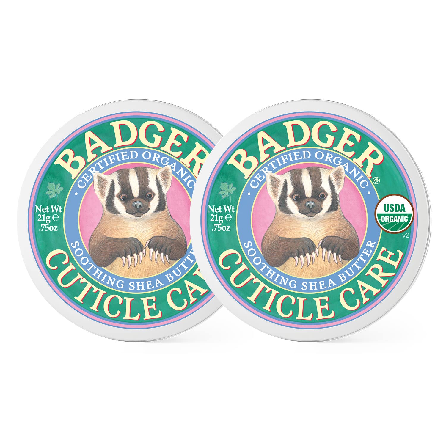 Badger Organic Cuticle Care Balm - Natural Nail Care Cream w/Shea Butter, Vitamin Rich Seabuckthorn Extract Helps Strengthen, So