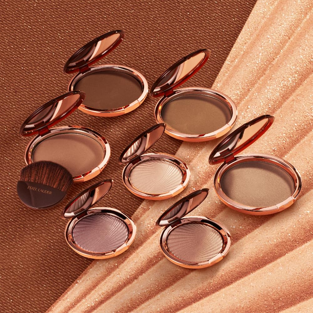 Est  E Lauder Bronze Goddess Powder Bronzer | Matte Finish + Buildable Coverage, 0.74 Ounce, Light