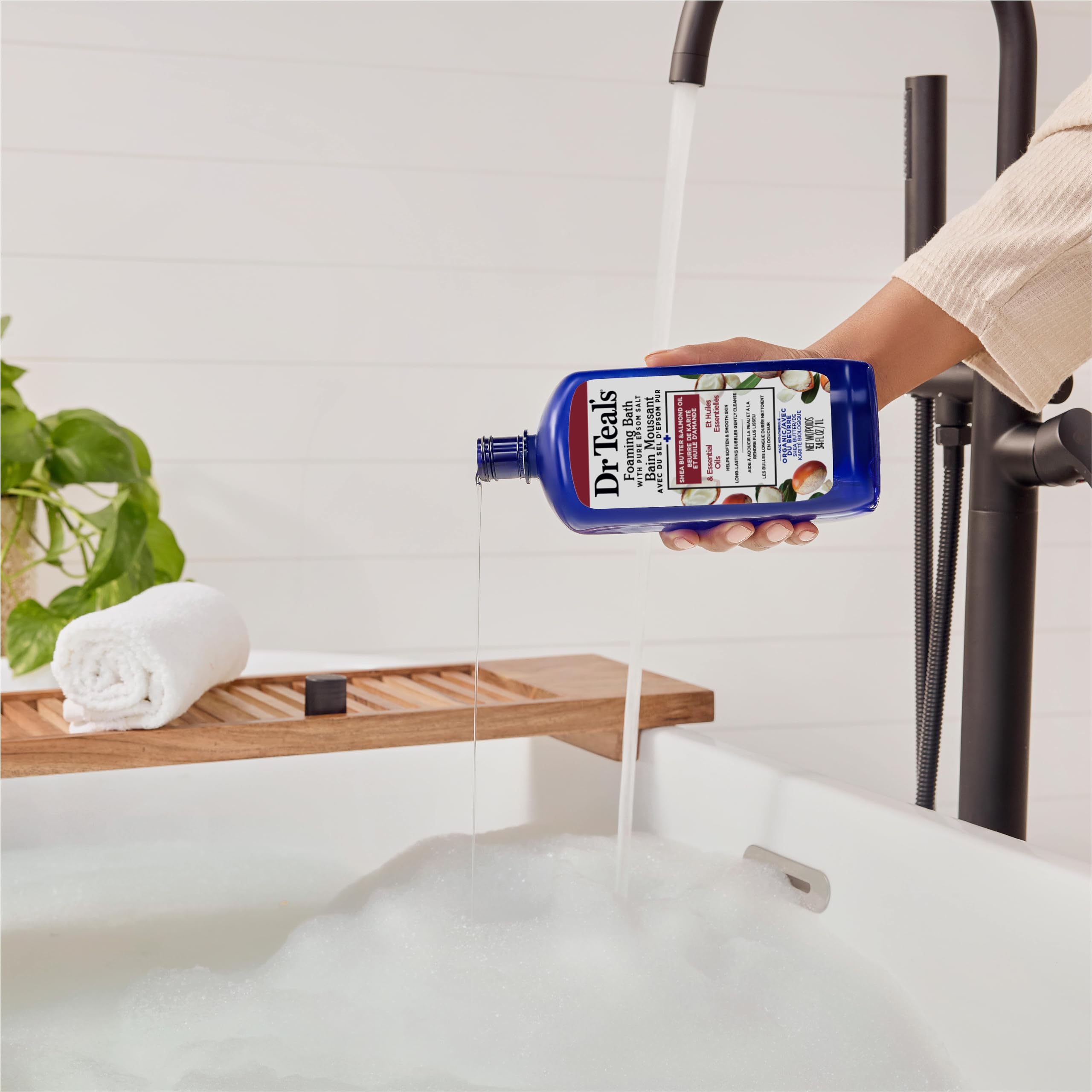 Dr Teal'S Foaming Bath With Pure Epsom Salt, Shea Butter & Almond, 34 Fl Oz