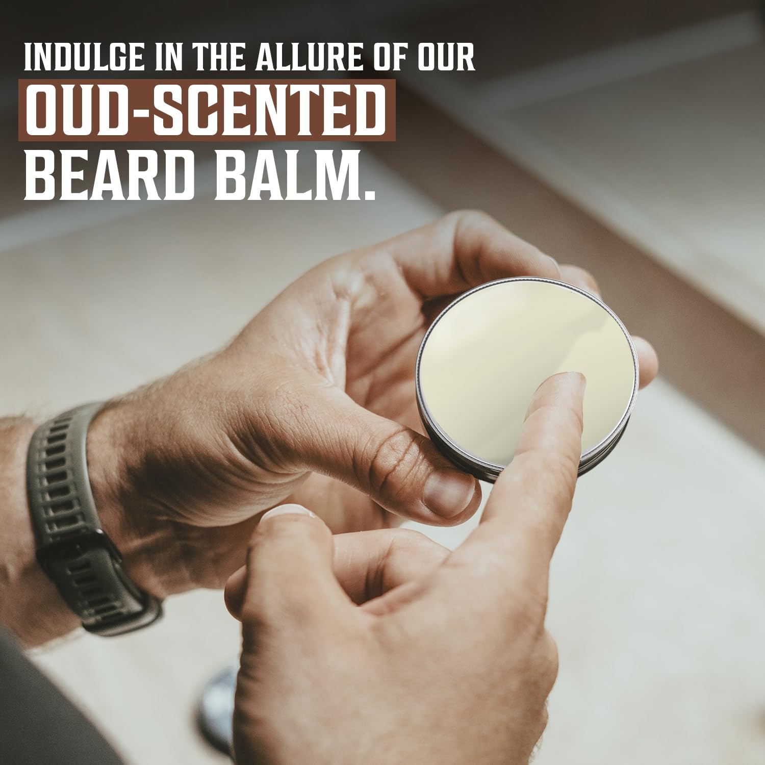 Viking Revolution Majestic Oud Beard Balm - Beard Butter With Argan Oil, Beard Softener For Men With Jojoba Oil - Beard Moisturi