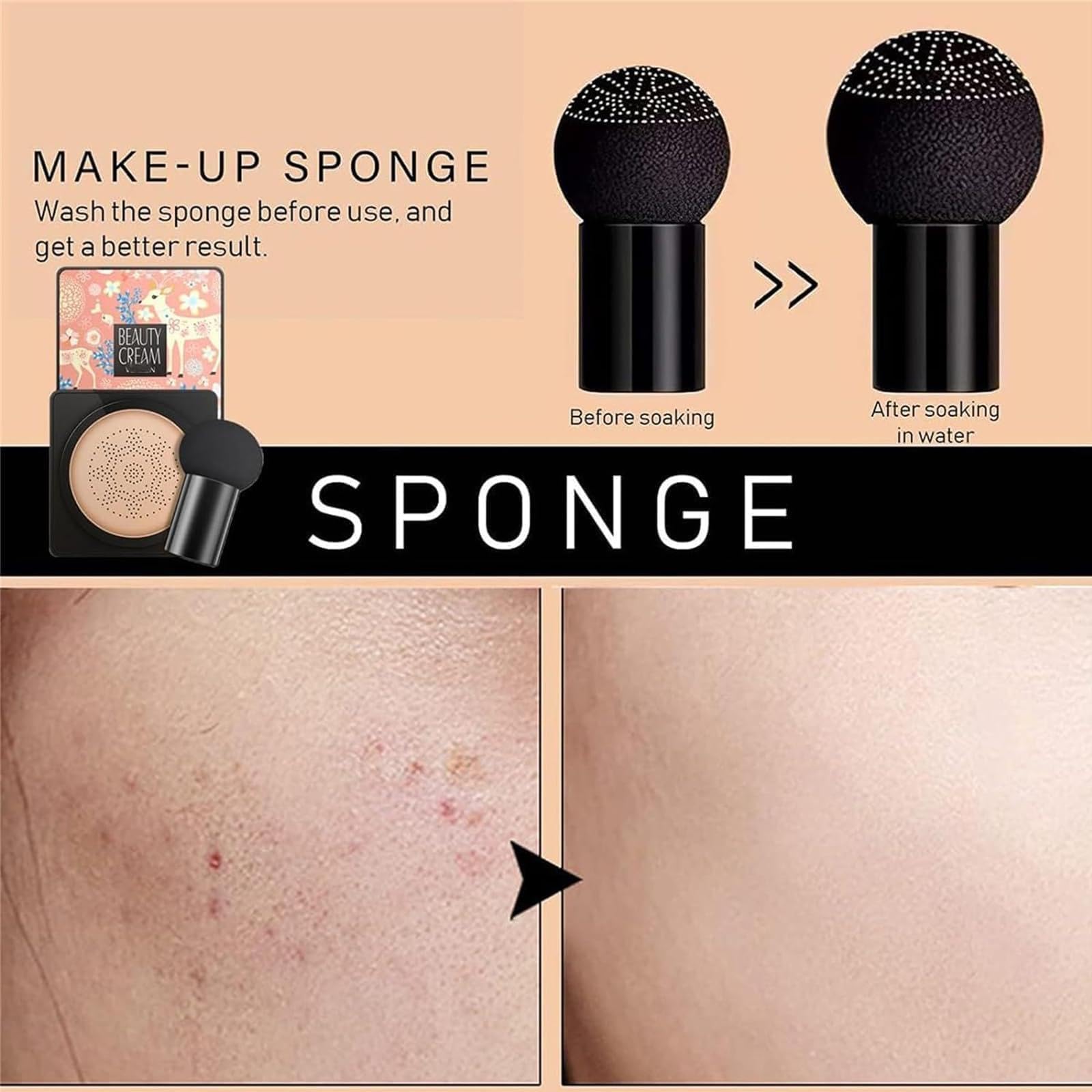 Beauty Cream, Beauty Linasi Clear Cover Beauty Cream, Air Cushion Cc Cream, Moisturizing Concealer, Makeup Long Lasting