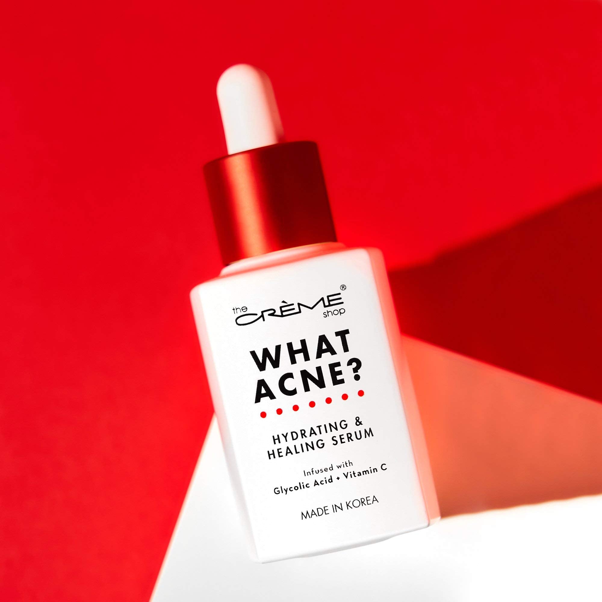 The Crme Shop Korean Skin Care | What Acne? - Hydrating & Healing Vitamin C Serum For Acne Treatment, Dull Skin, Irritation, Res