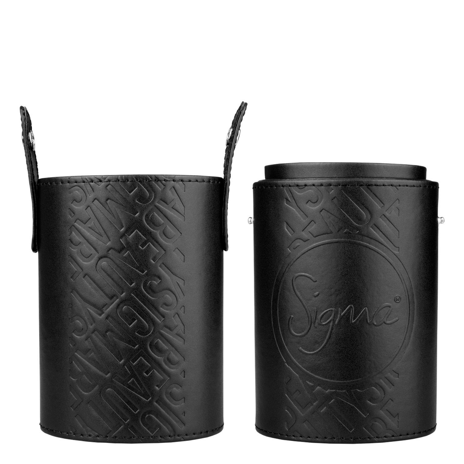 Sigma Brush Cup Holder - Two Makeup Brush Cups Snap Together for On-The-Go - Keep Makeup Brushes Clean and Protected - Makeup Br