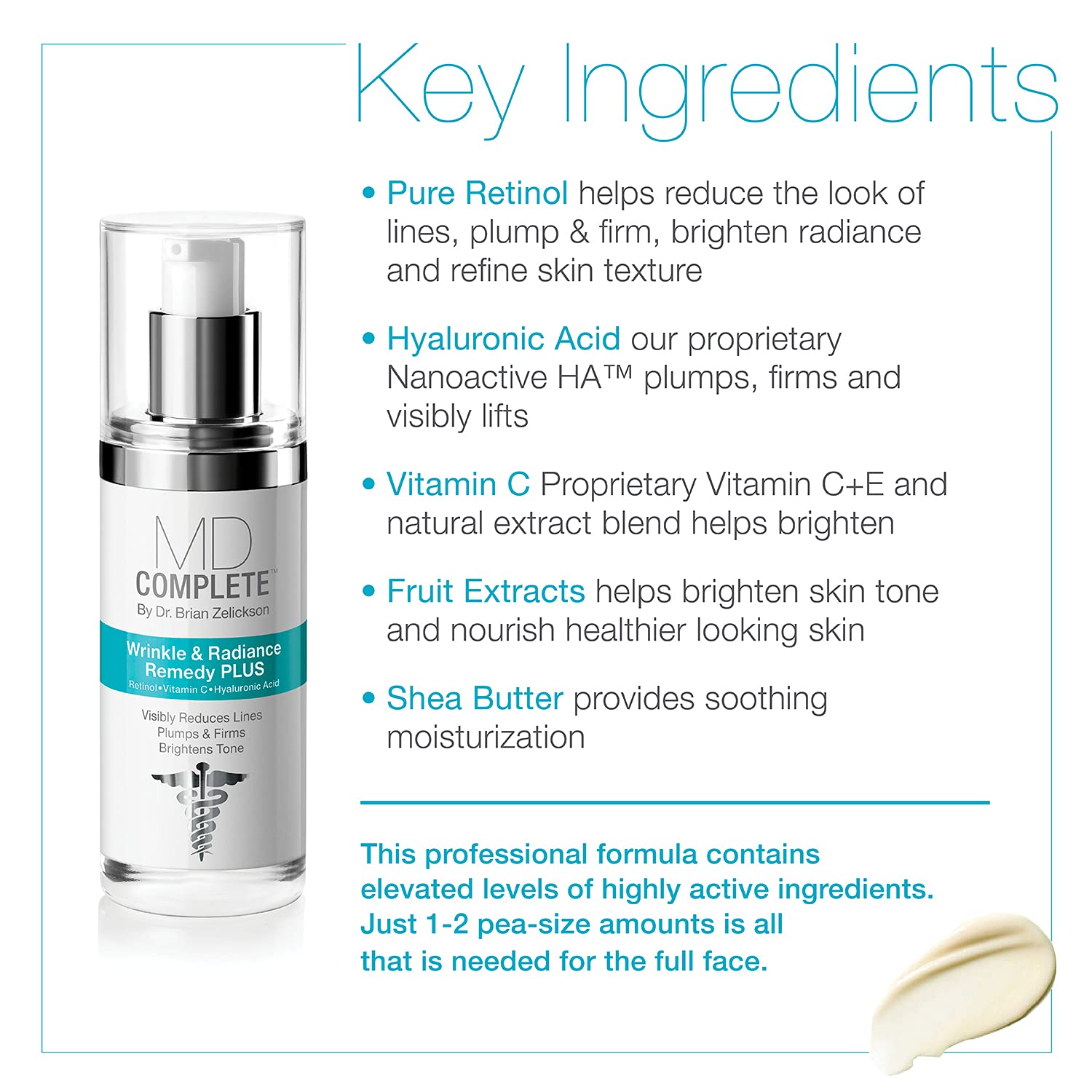 Md Complete Wrinkle Radiance Trio By Dr. Brian Zelickson - Professional Dermatologist Skincare With Retinol, Vitamin C, Peptides