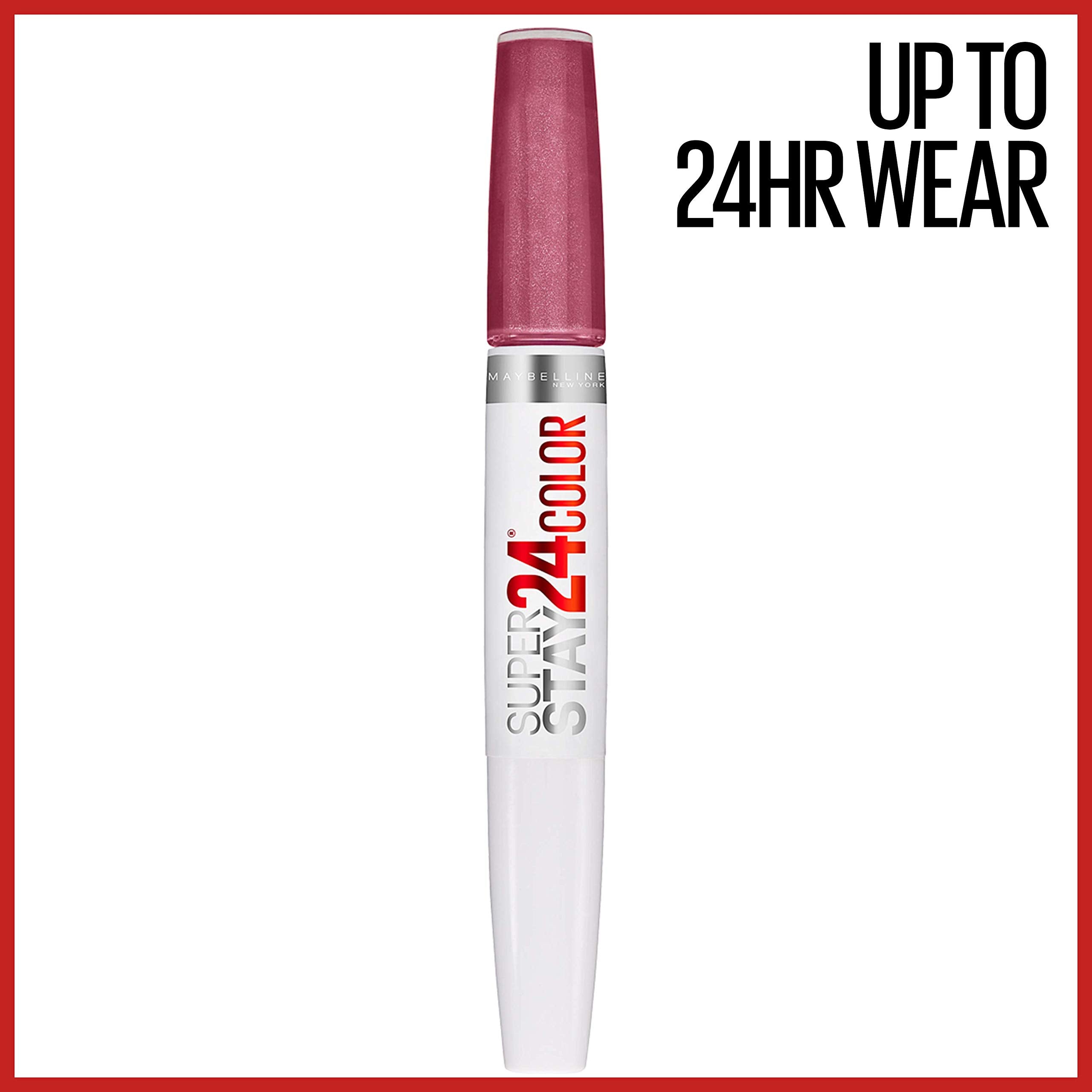 Maybelline Super Stay 24, 2-Step Liquid Lipstick Makeup, Long Lasting Highly Pigmented Color With Moisturizing Balm, Frozen Rose