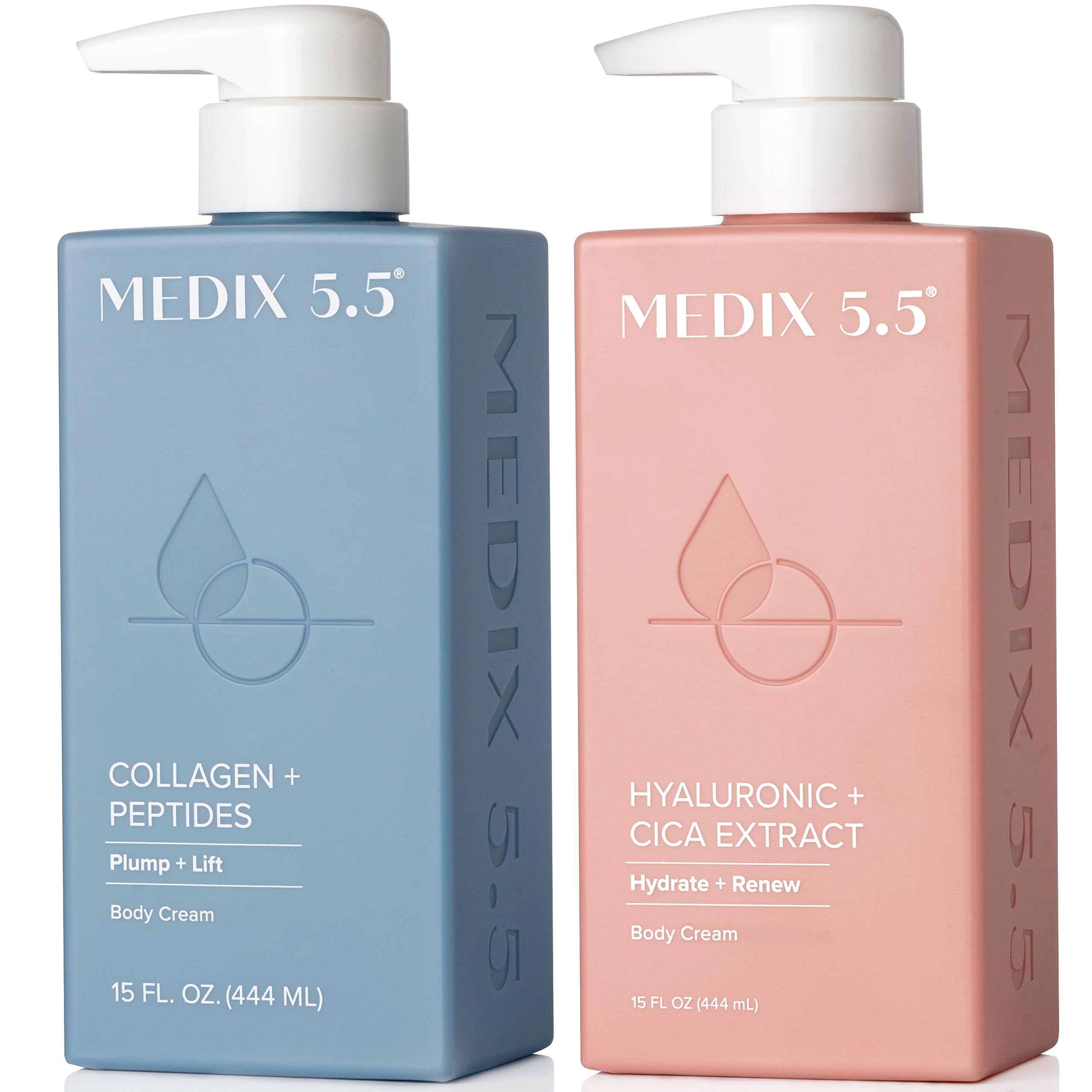 MEDIX Firming Collagen Cream + Hyaluronic Acid Body Lotion 2PC Set | Anti Aging Firming Lotion & Face Moisturizer For Women, Cre