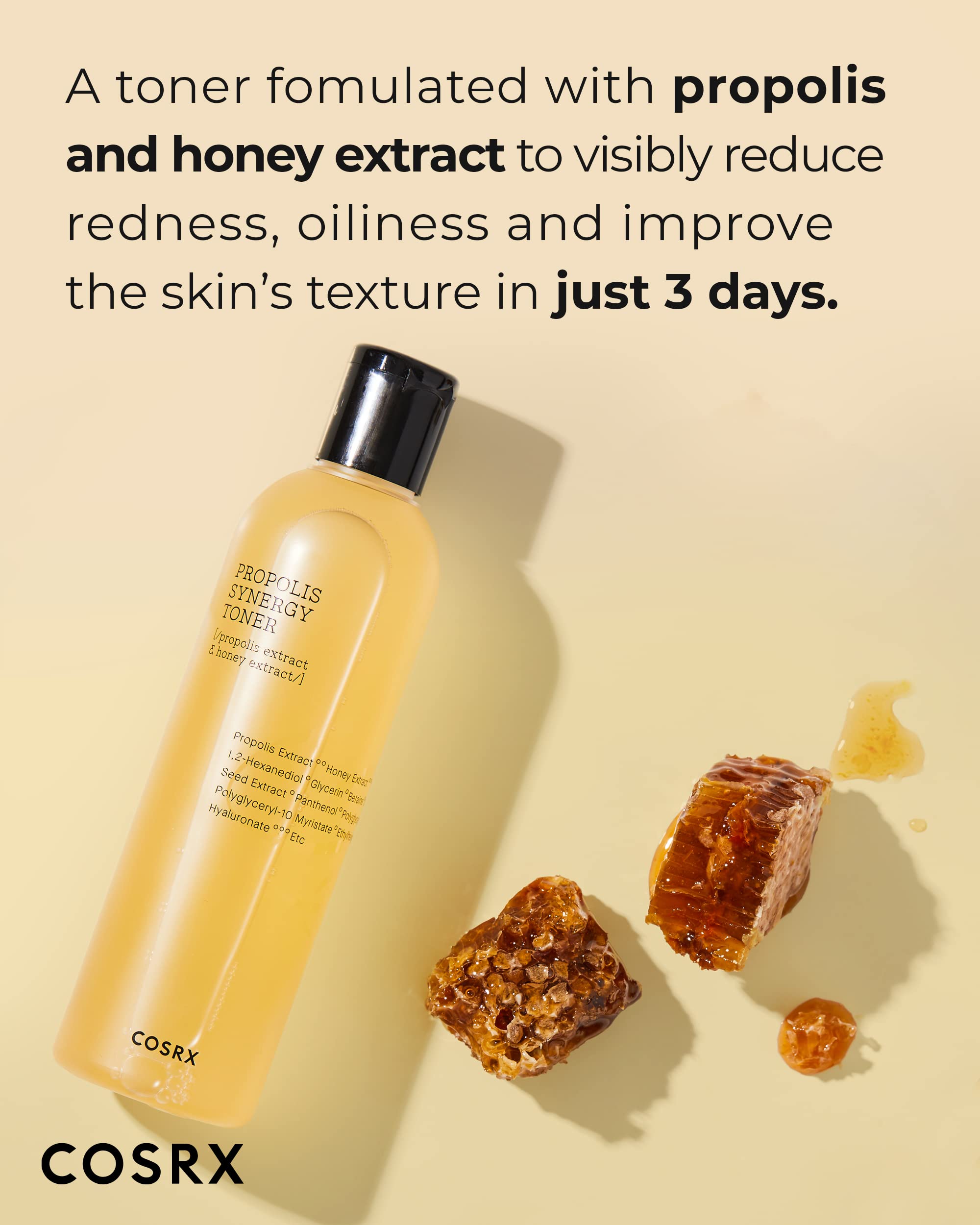Cosrx Full Fit Propolis Synergy Toner, 150Ml / 5.07 Fl.Oz | Instant Moisture Boosting Toner, Propolis 72.6% Honey 10.7% Pantheno