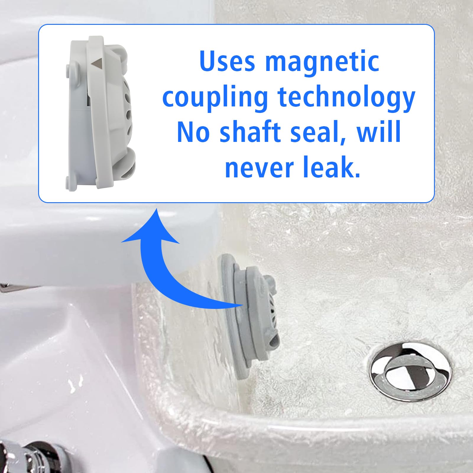 Ximoon 2 Pack Magnetic Head Bf-004 Replacement For Luraco Jet Motor Pedicure Spa Chair Part, Pedicure Spa Tubs Contains Propelle