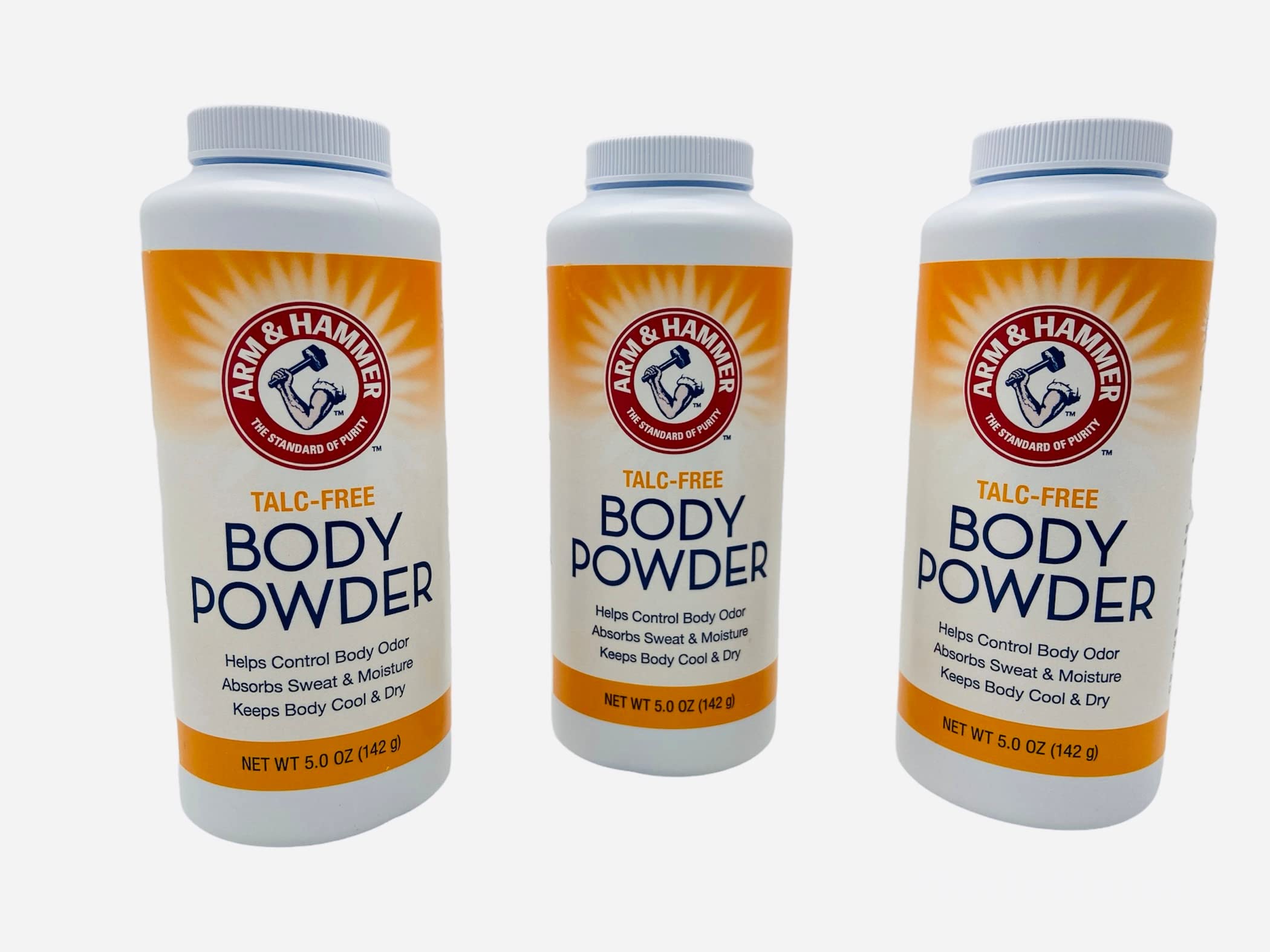 Talc-Free Body Powder For Body Odor Sweat & Moisture (3 Pack)