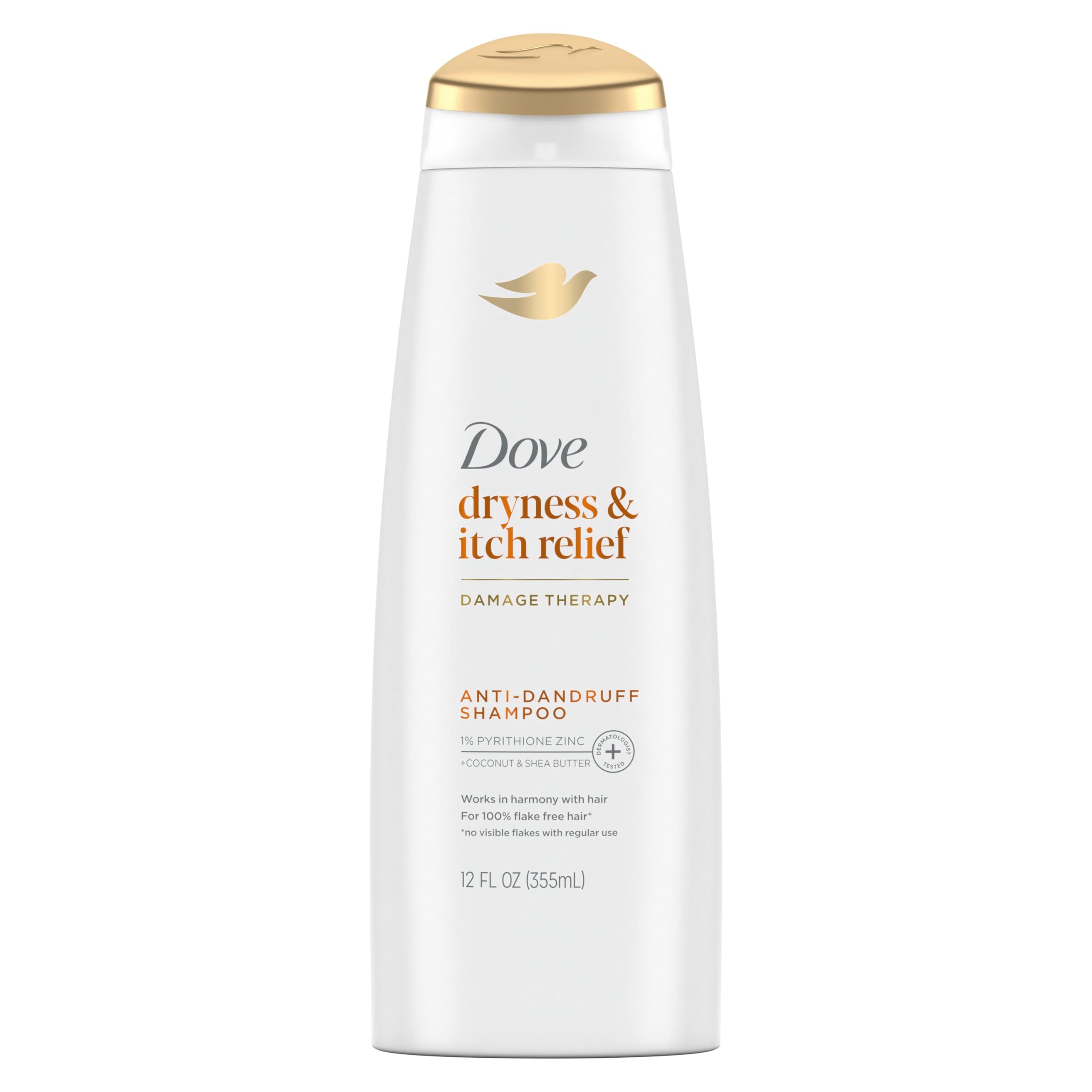 Dove DermaCare Scalp Anti Dandruff Shampoo Dryness and Itch Relief Pack of 6 for Dry and Itchy Scalp Dry Scalp Treatment with Py