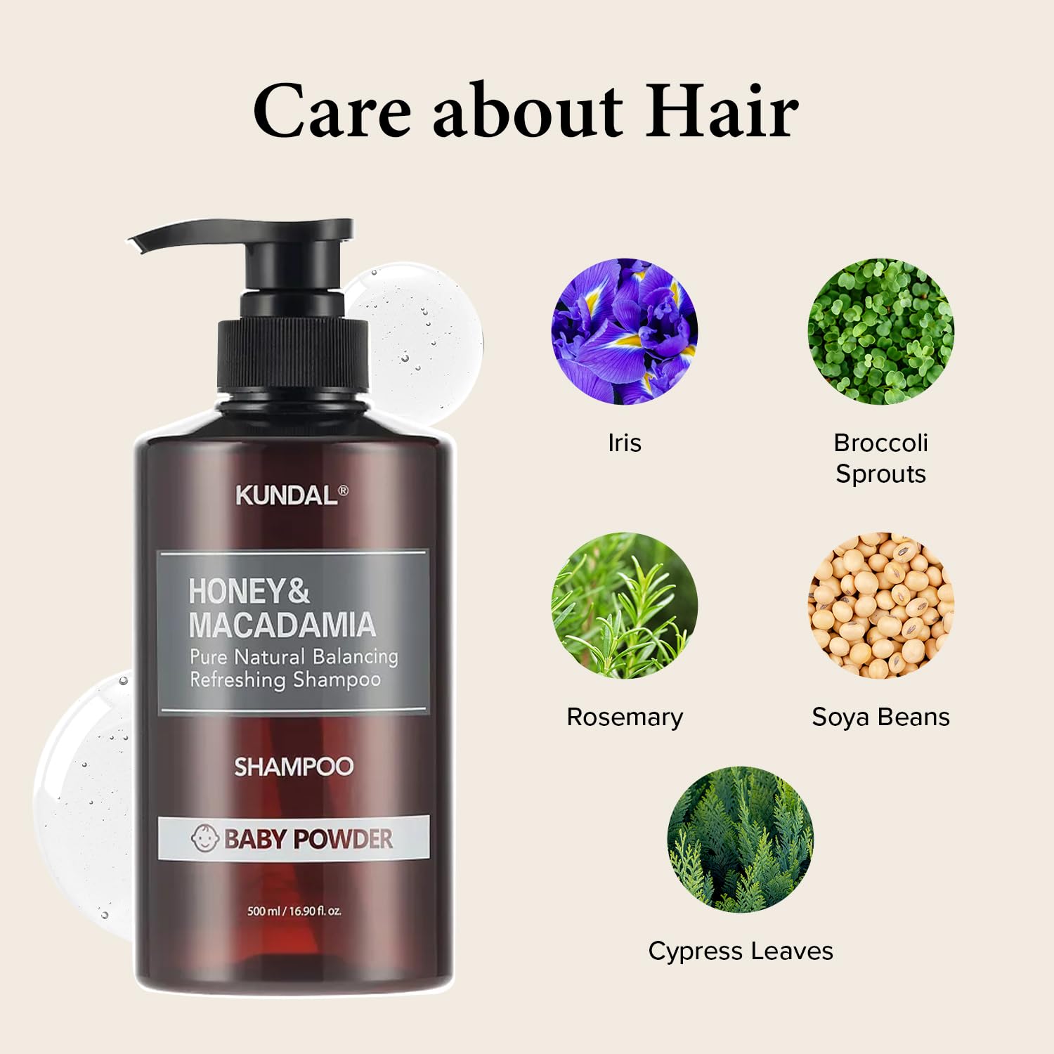Kundal BLACKBERRY BAY Sulfate Free Moisturizing Shampoo for Dry Damaged Hair with Argan Oil, 16.9 oz(500ml), Sulfate Free Parabe