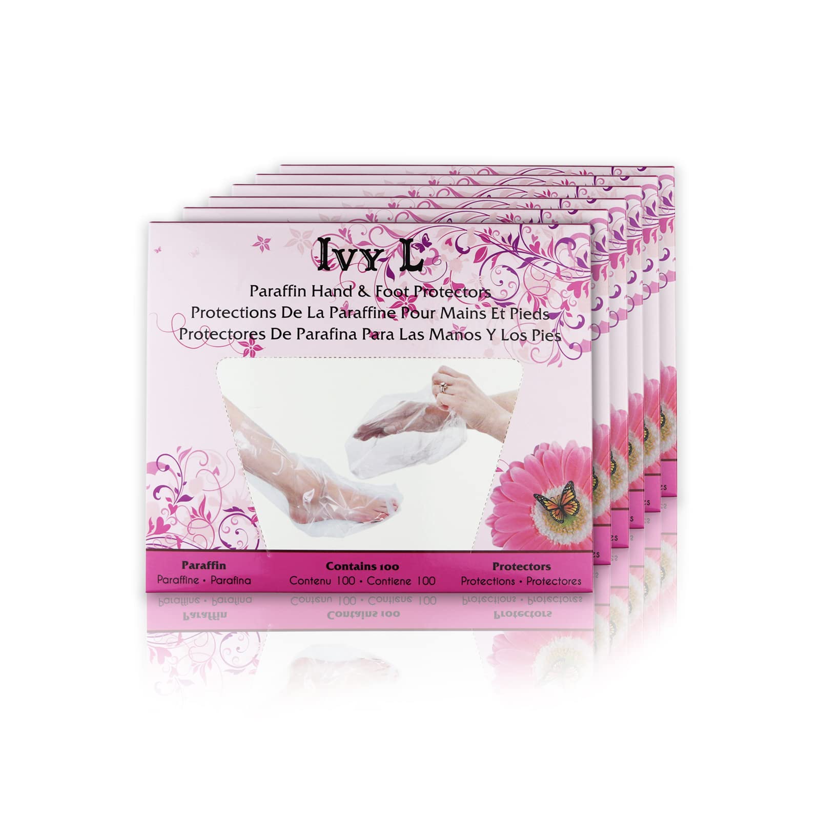 600 Counts - Ivy L Paraffin Hand & Foot Glove Bag Protectors Wax Works Thermal Mitt Liner Professional Cozy Liners Hand or Foot 