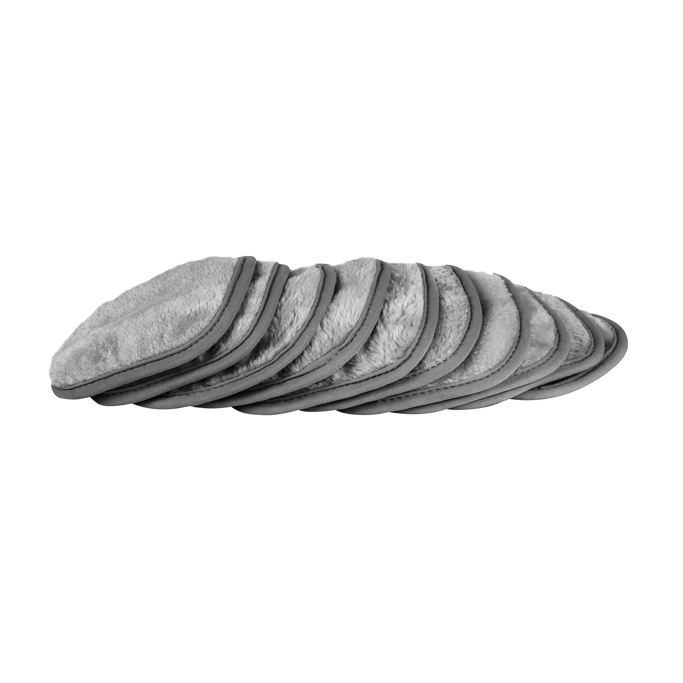 Eurow Makeup Removal Cleaning Cloth, Washable And Reusable, 5 By 5 Inches, Gray, Pack Of 10