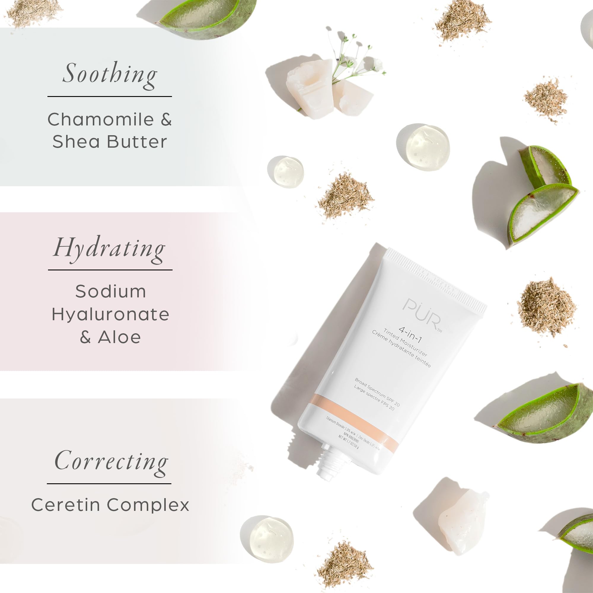 Pur Beauty 4-In-1 Tinted Moisturizer With Spf 20 - Hydrating Skin Tint Face Moisturizer, Primer & Foundation With Shea Butter, A