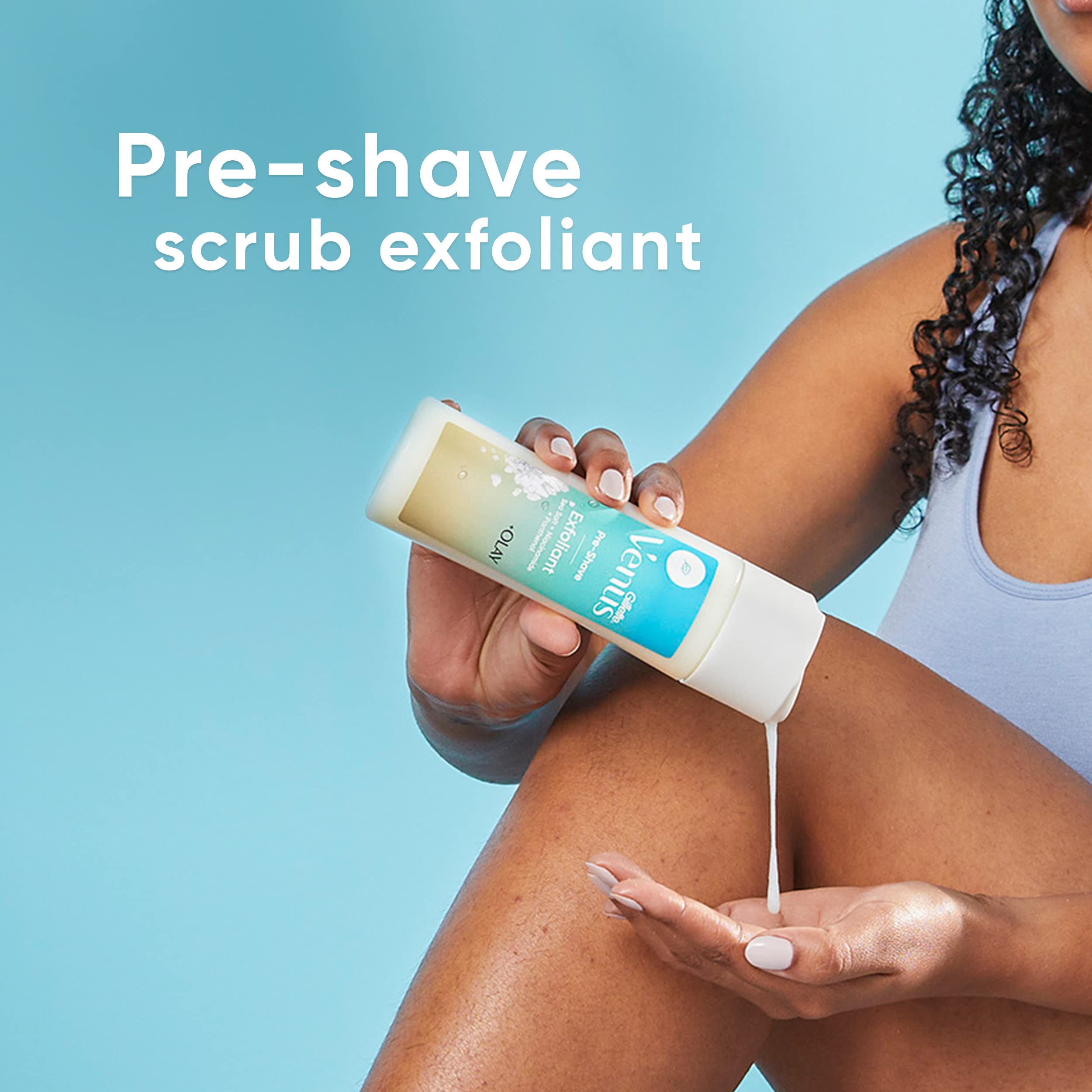 Gillette Venus Women's Exfoliant Scrub, Pre-Shave Sea Salt Exfoliant Scrub - 6.7 oz