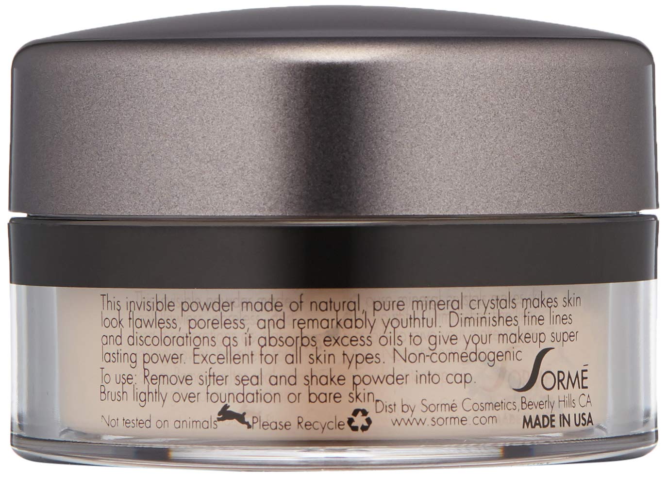 Sorme' Treatment Cosmetics Mineral Secret Light Reflecting Mineral Powder, Tan Tone
