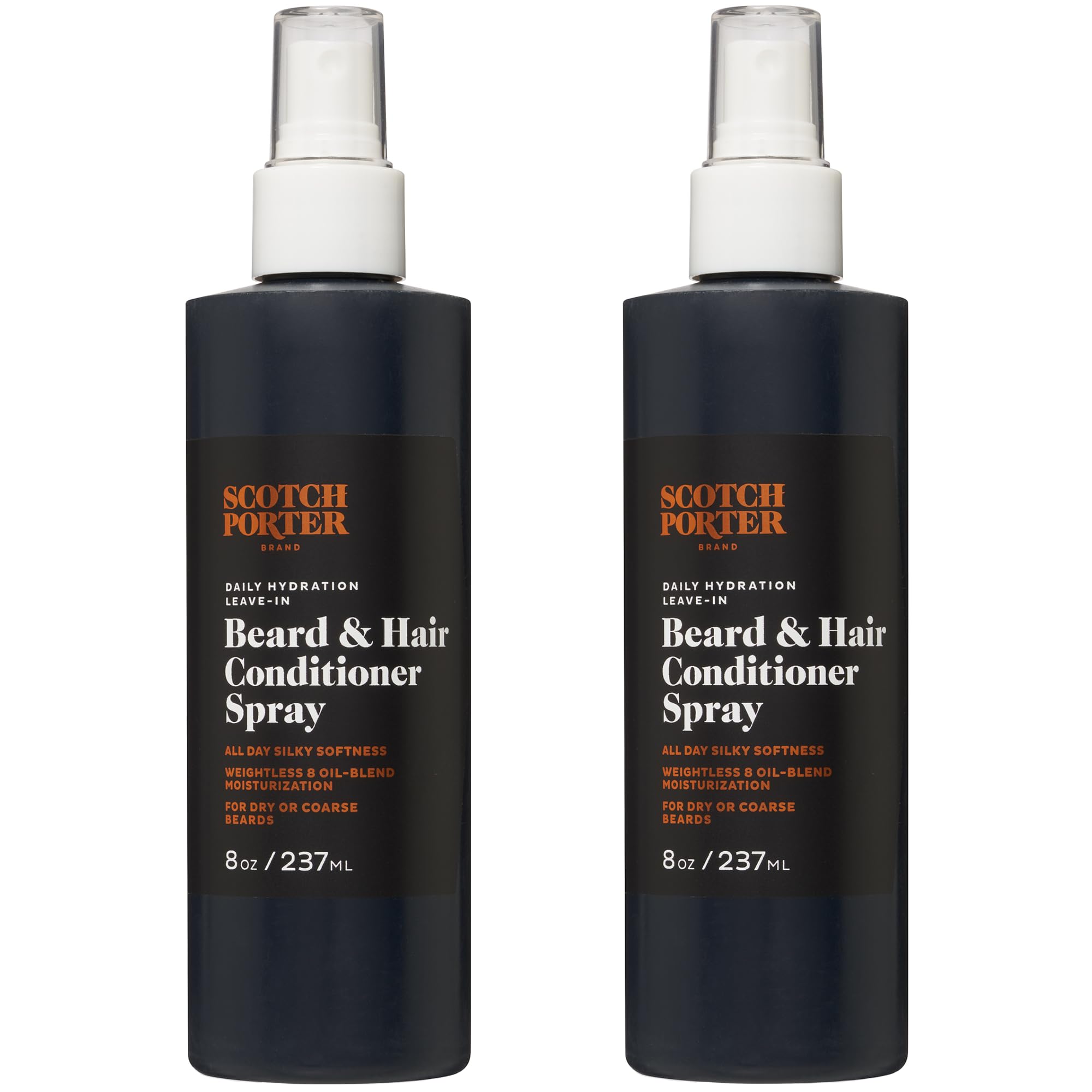 Scotch Porter Leave-in Conditioner Spray for Men | Daily Hydration Leave-In Beard & Hair Conditioner Spray | Non-Toxic Ingredien