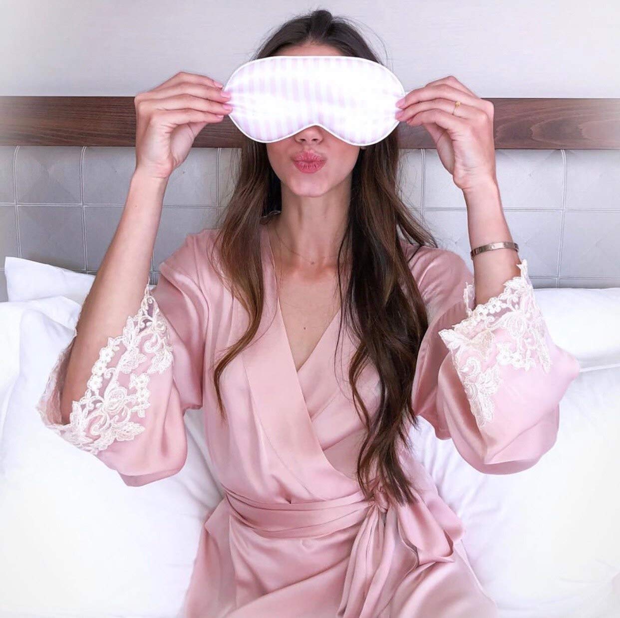 Smug Satin Sleep Mask & Eye Mask | Deep Dream Sleep Masks For Women & Men | Soft Sleeping Eye Mask To Nourish Skin, & Reduce Dar
