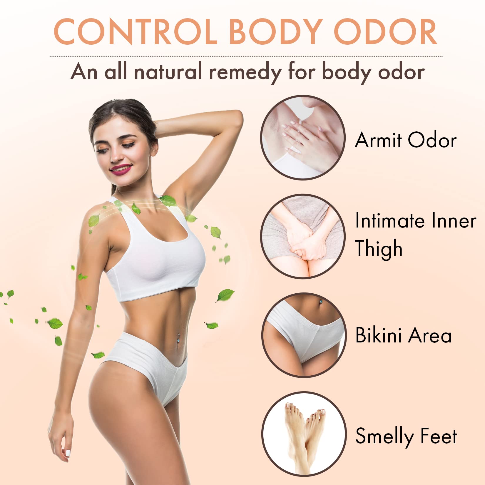 Persimmon Body Wash For Body Odor Control - Purifying Deodorizing Soap For Eliminating Nonenal Body Odor - Underarms, Intimate I