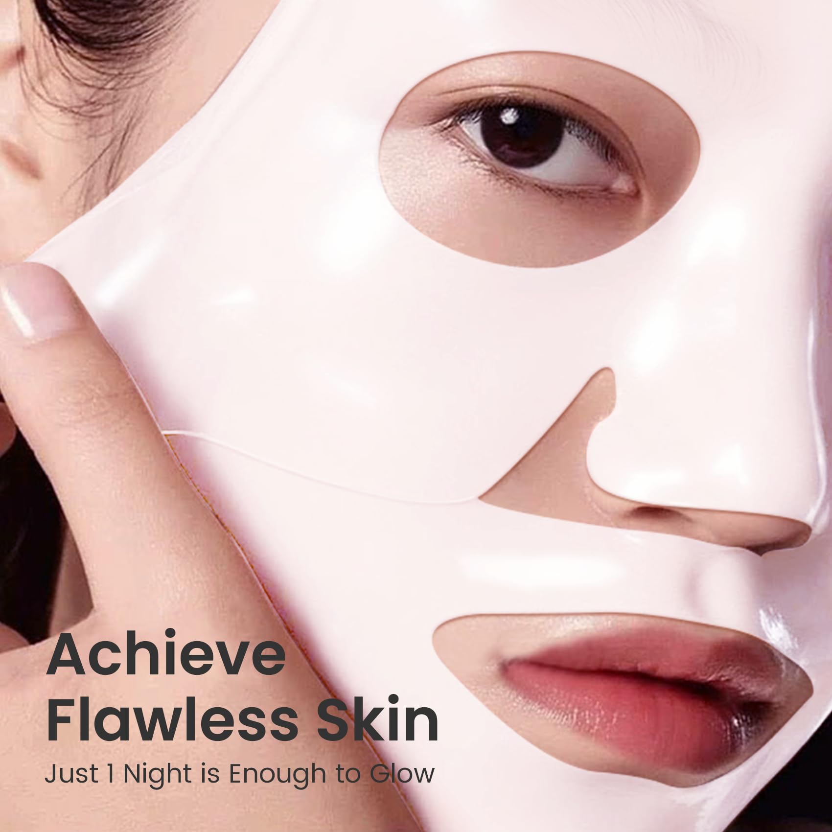 Elvira Bio-Collagen Face Mask - Deep Hydrating Overnight Face Mask, Korean Skincare, Facial Treatments & Masks For Women - Firmi