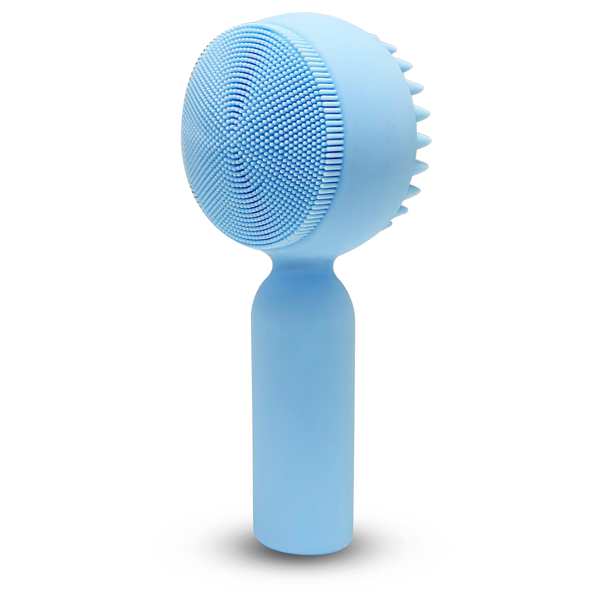 Silicone Facial Cleansing Brush 2 in 1 Silicone Facial Scrubber Manual Exfoliating Facial Brush Face Cleanser Face Exfoliator Ul