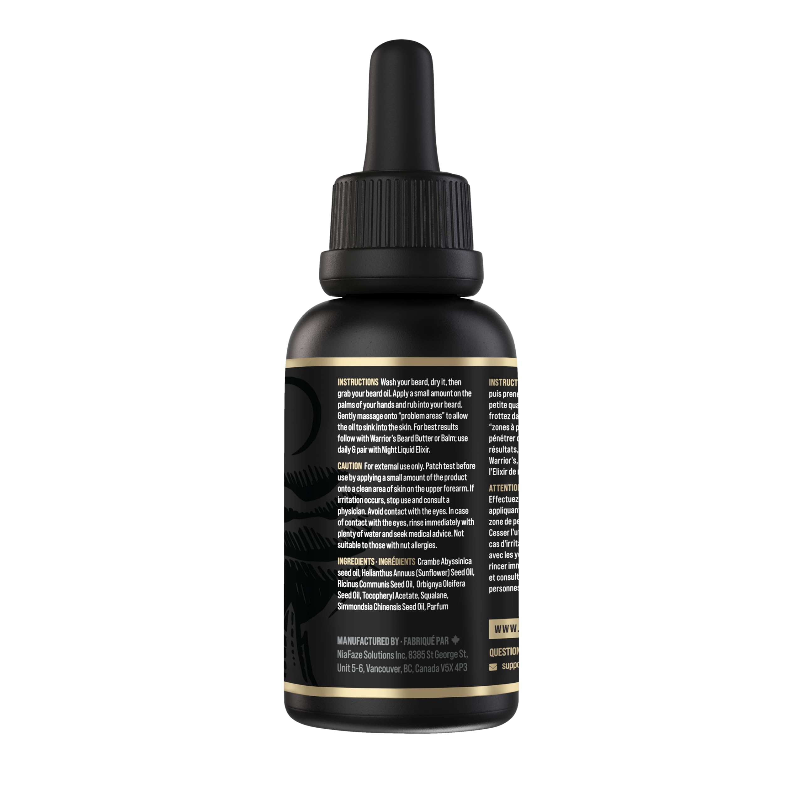 The Beard Struggle - Day Liquid Tonic Beard Oil - Gold Collection, Hoenir'S Poem - Beard Oil For Men - Moisturize, Softens Hair,