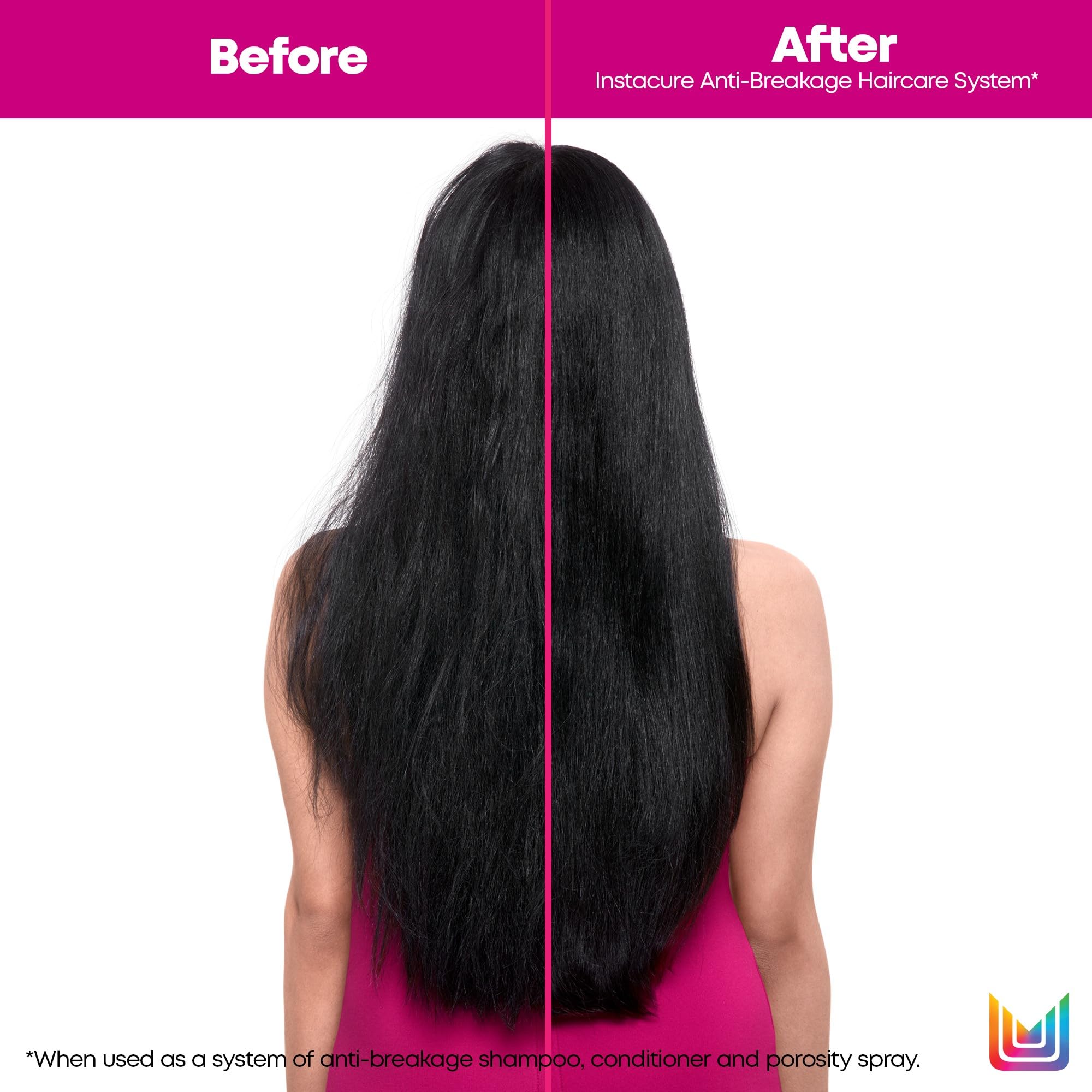 Matrix Instacure Anti-Breakage Leave-In Porosity Spray - Reduces Split Ends & Detangles, Repairs & Strengthens Hair, For Dry, Da