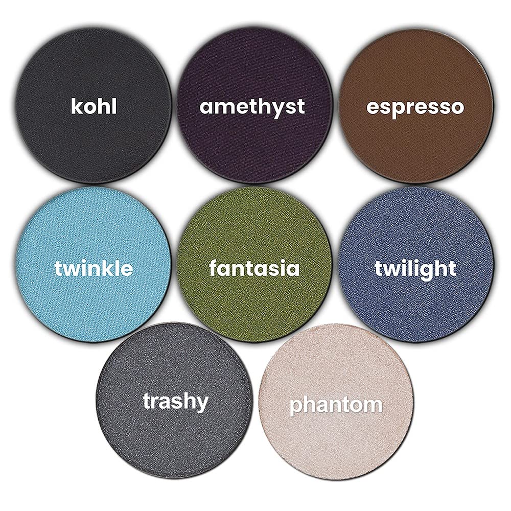 Michael Marcus Makeup Cake Eye Liner (Trashy) - Water Activated Dry Pressed, Long-Lasting, Vibrant Color & Smudge Resistant Eyel