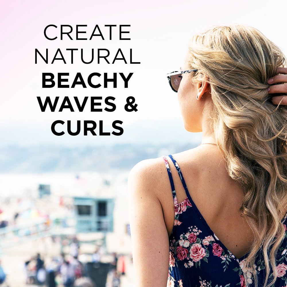 Conair Infinitipro Tourmaline Ceramic 1-Inch To 1/2-Inch Curling Wand, Tapered Wand Produces Beachy Waves