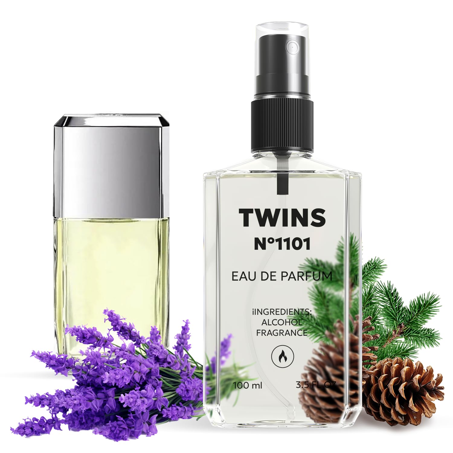 TWINS Impression of Egoiste Platinum | Perfume for Men Eau de Parfum | No.1101 | 3.4 Fl Oz / 100 ml