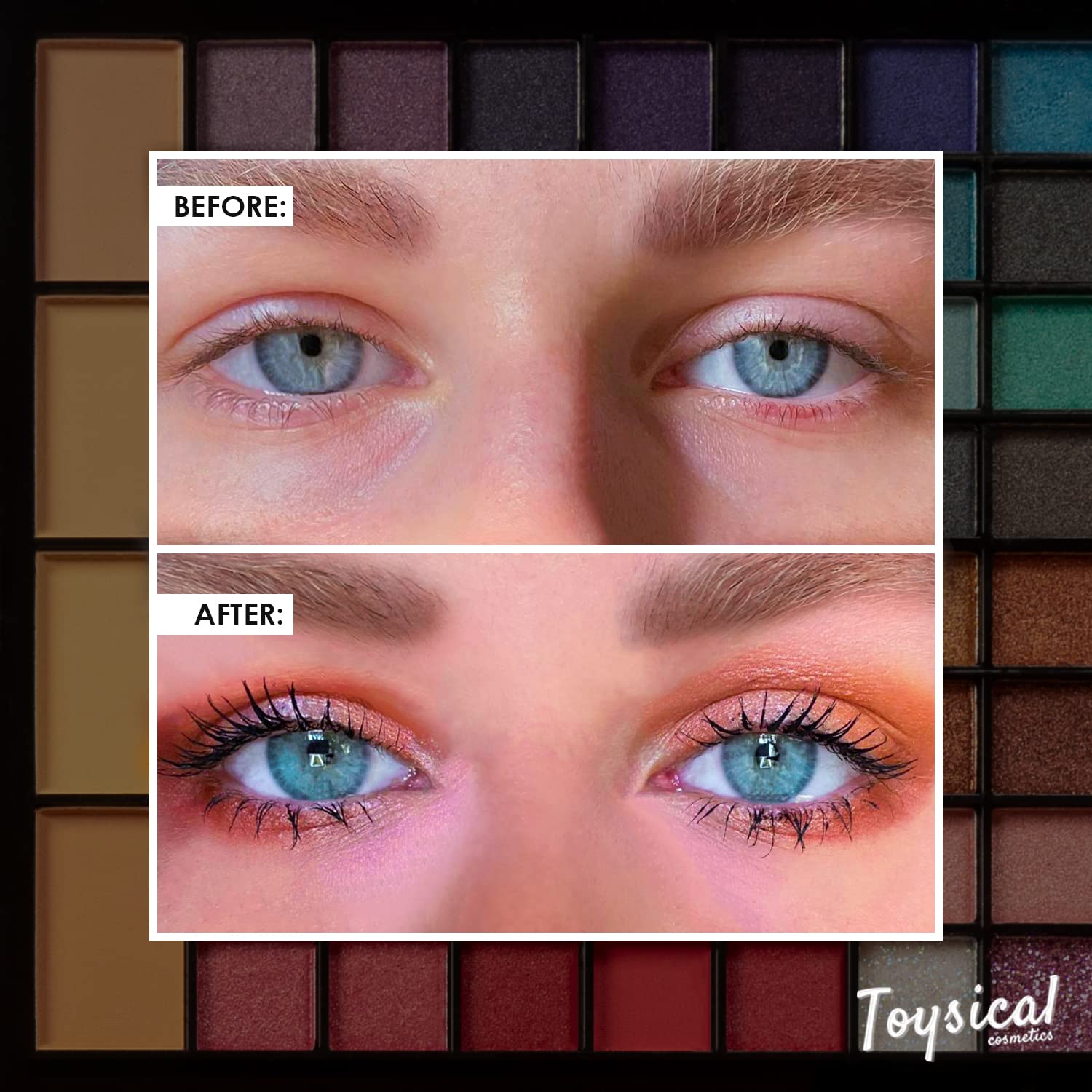Toysical All In One Makeup Kit In Leather Case - Eye Shadow Palette Makeup For Girls, Teens And Women, Highly Pigmented - 88 Col